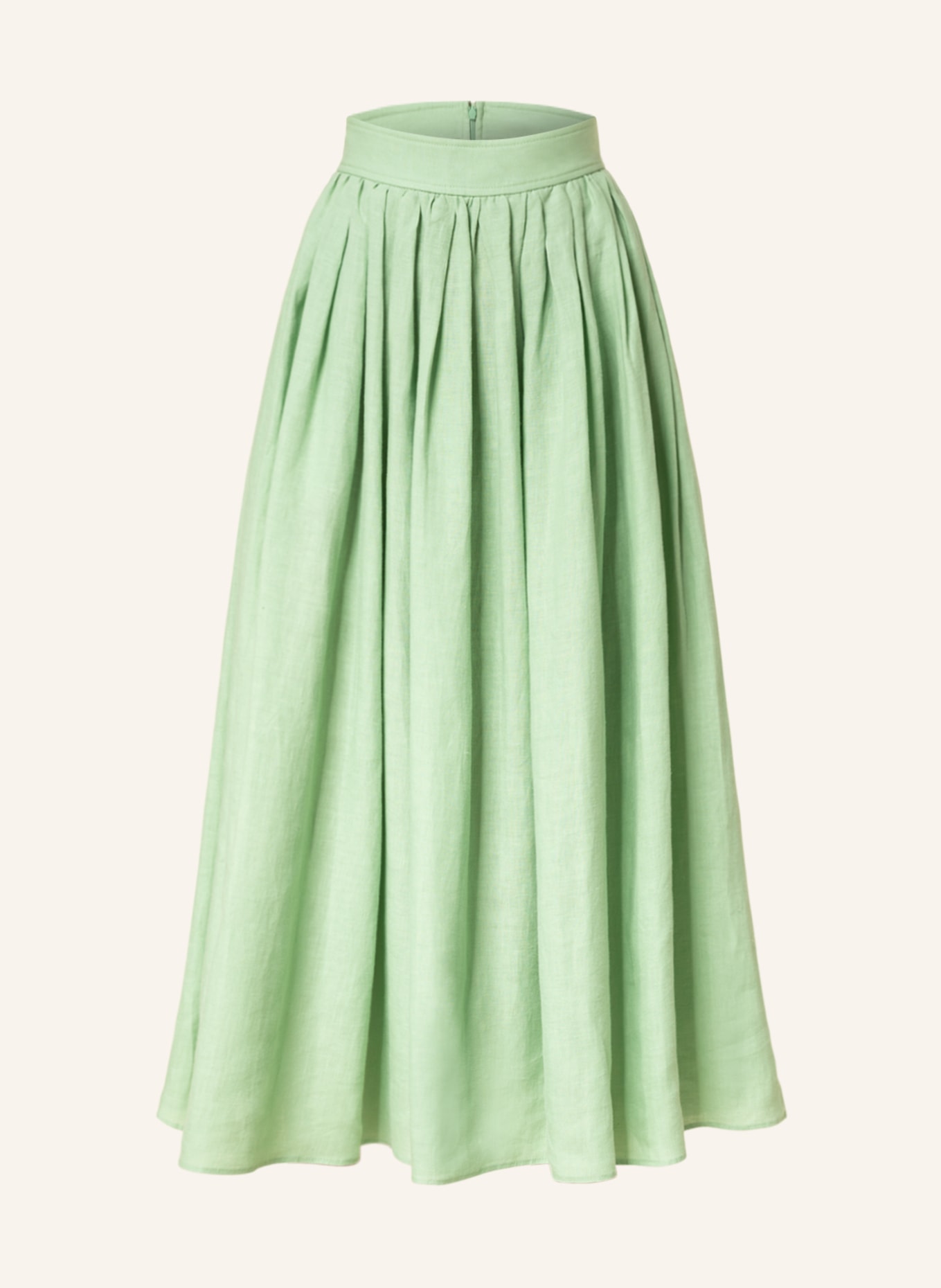 Chloé Linen skirt, Color: LIGHT GREEN (Image 1)