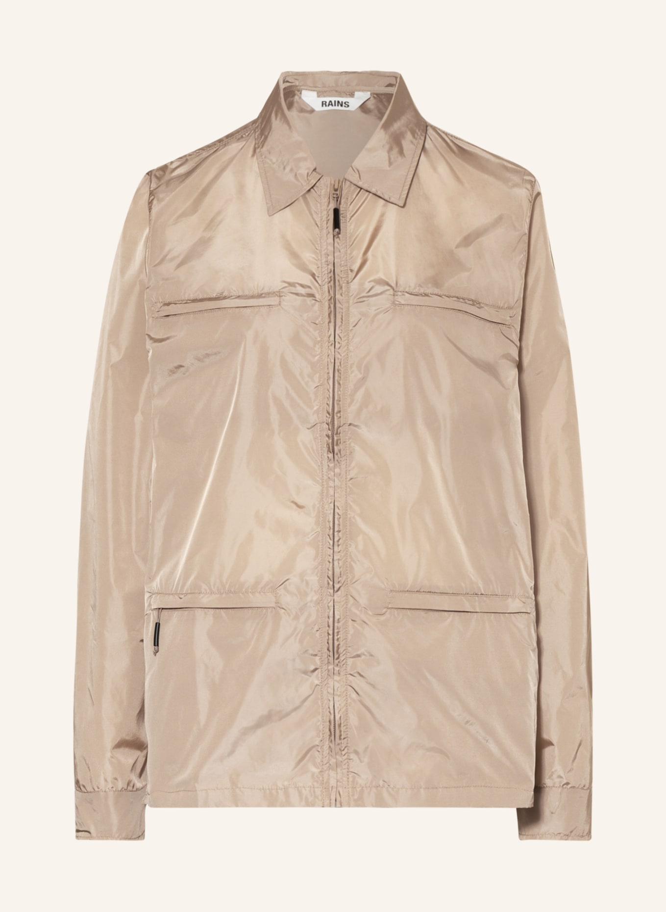 RAINS Jacket, Color: BEIGE (Image 1)