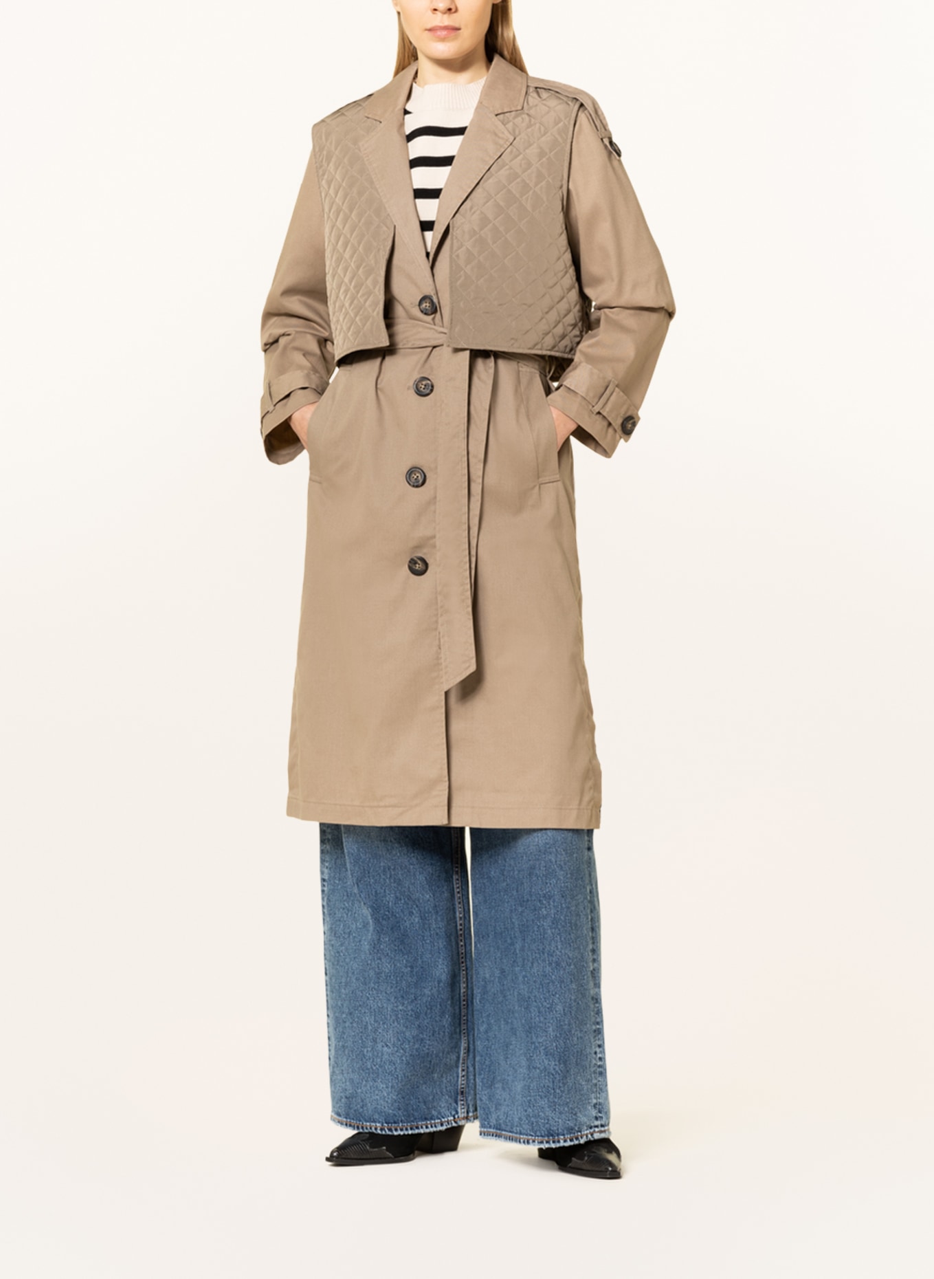 FREEQUENT 2-in-1-Trenchcoat FQTUKSY, Farbe: TAUPE (Bild 2)
