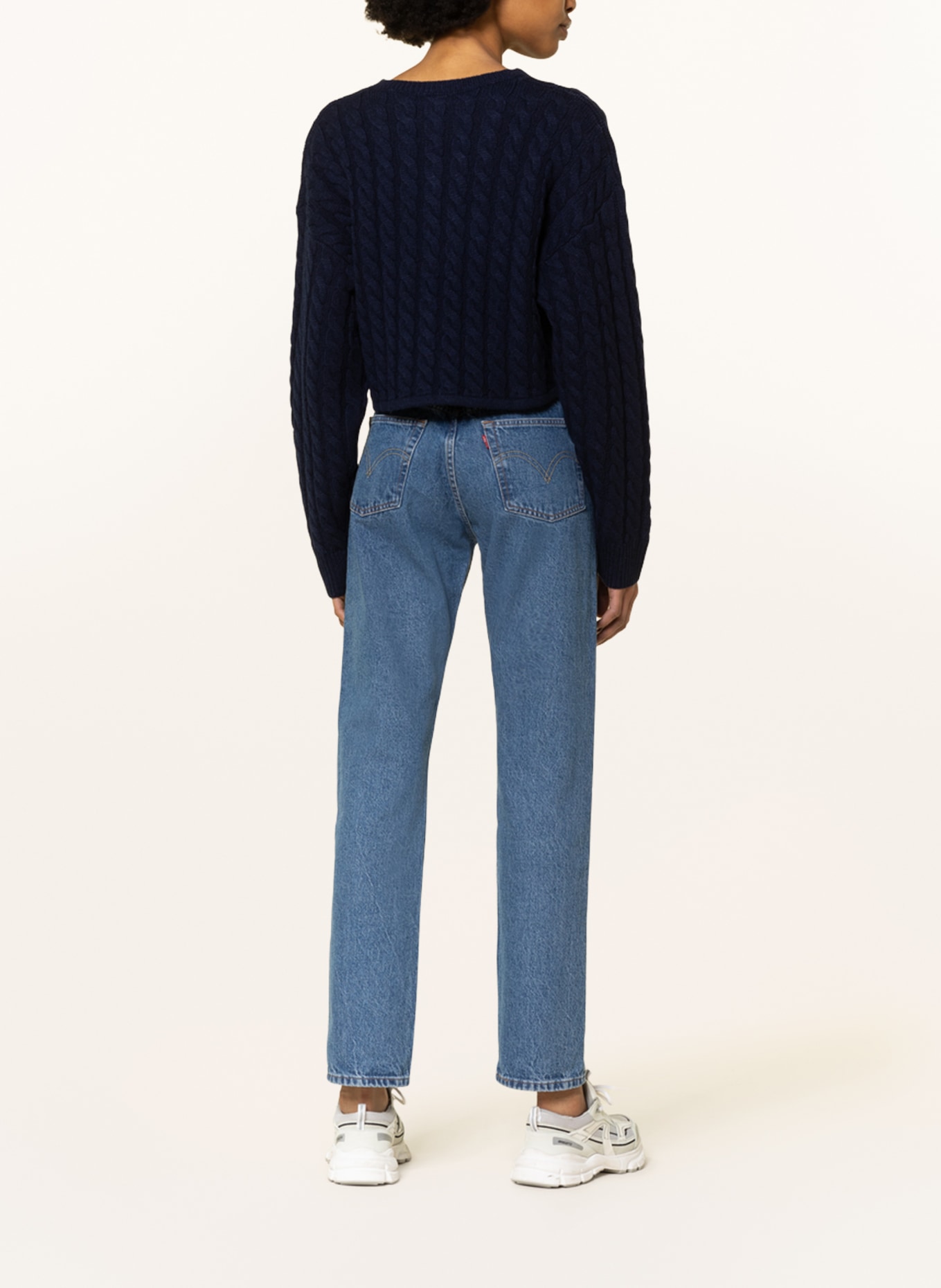 Levi's® Cropped-Pullover, Farbe: DUNKELBLAU (Bild 3)