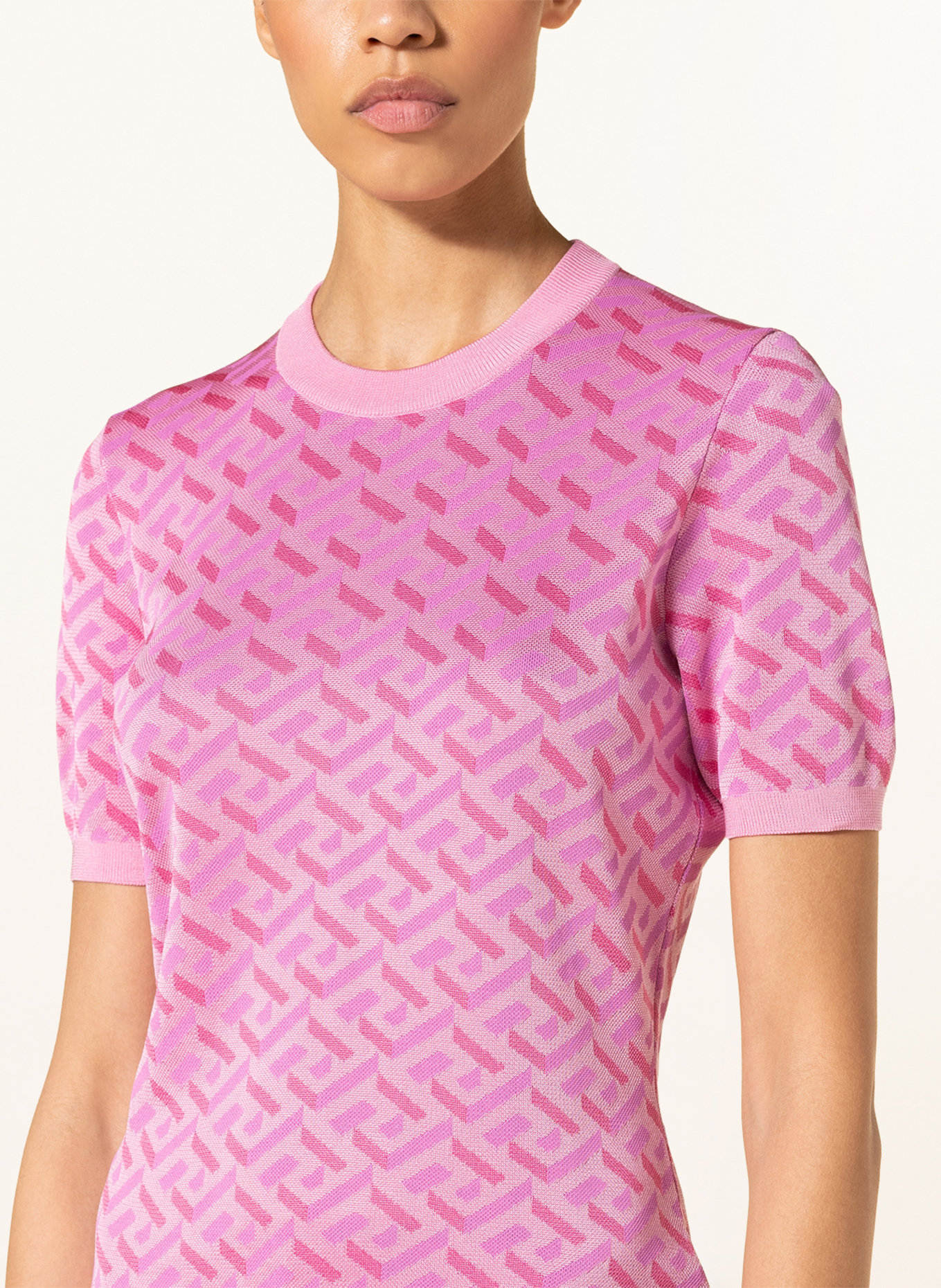 VERSACE Strickshirt mit Cashmere, Farbe: PINK/ LILA (Bild 4)
