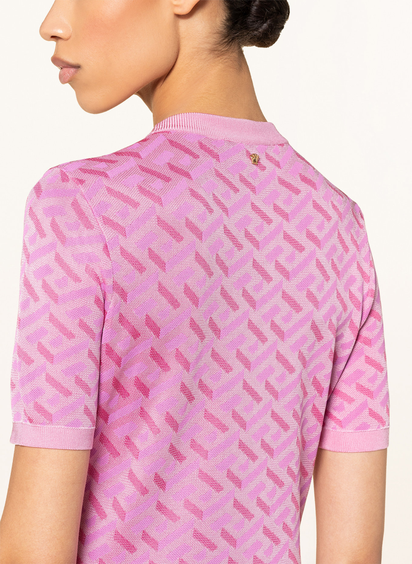 VERSACE Strickshirt mit Cashmere, Farbe: PINK/ LILA (Bild 5)