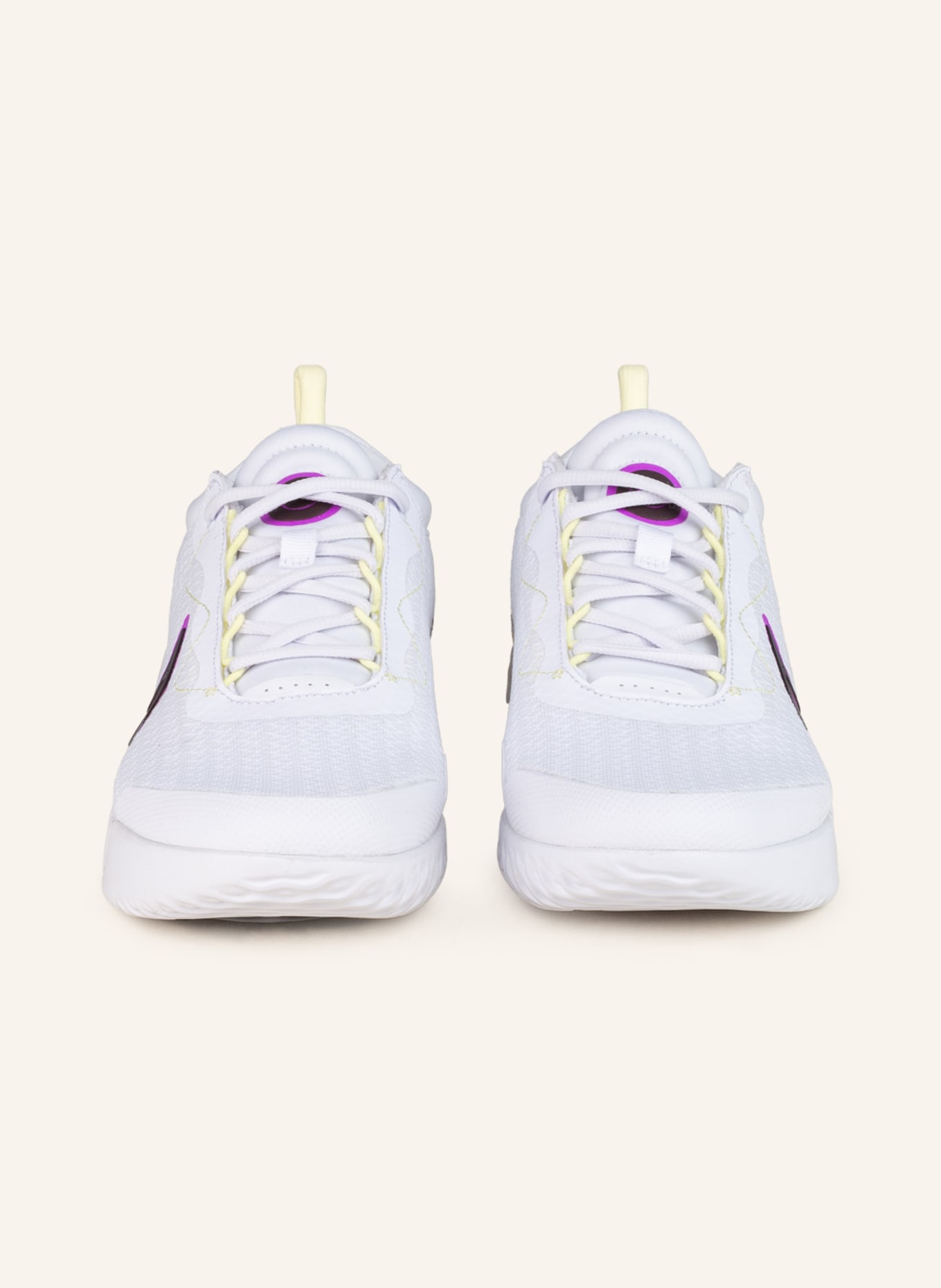 Nike Tennis shoes AIR ZOOM COURT PRO, Color: WHITE/ PURPLE/ LIGHT YELLOW (Image 3)