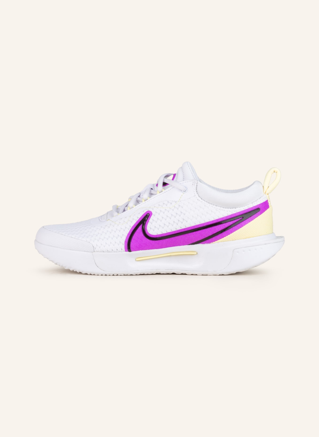 Nike Tennis shoes AIR ZOOM COURT PRO, Color: WHITE/ PURPLE/ LIGHT YELLOW (Image 4)