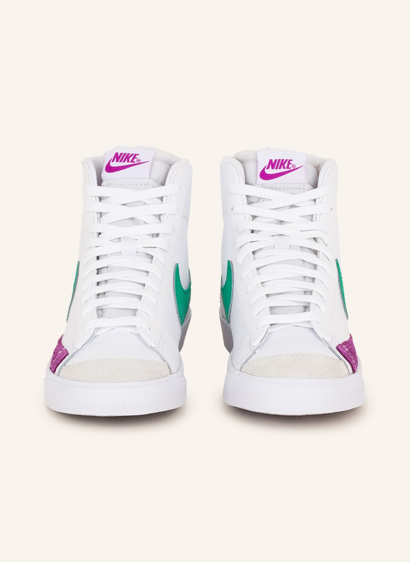 Nike High-top sneakers BLAZER MID '77 VINTAGE, Color: WHITE/ DARK PURPLE/ GREEN (Image 3)