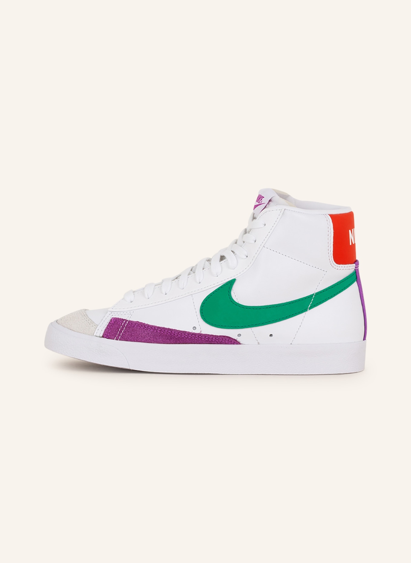 Nike High-top sneakers BLAZER MID '77 VINTAGE, Color: WHITE/ DARK PURPLE/ GREEN (Image 4)