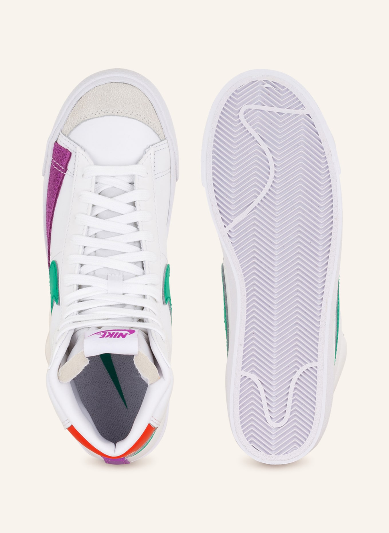 Nike High-top sneakers BLAZER MID '77 VINTAGE, Color: WHITE/ DARK PURPLE/ GREEN (Image 5)