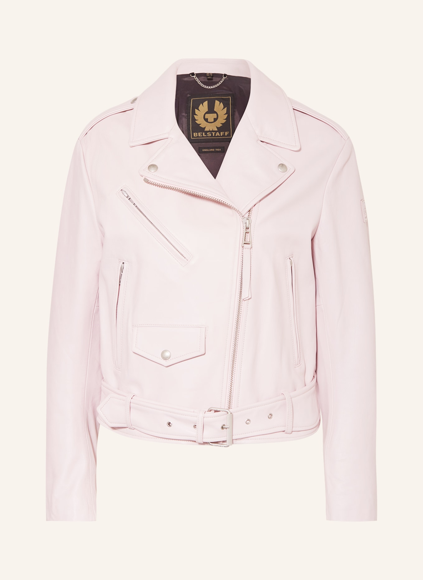BELSTAFF Leather jacket RENEGADE, Color: LIGHT PINK (Image 1)