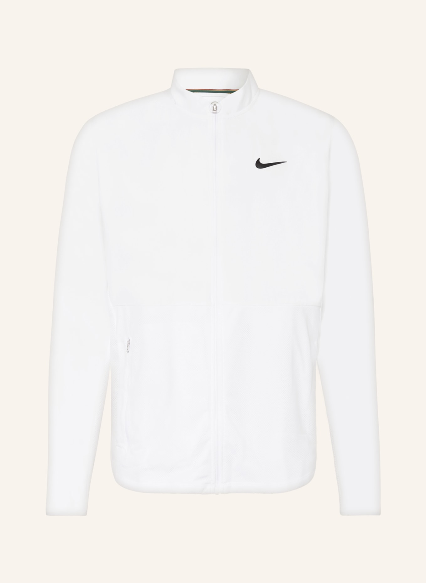 Nike Tennisjacke COURT ADVANTAGE mit Mesh, Farbe: WEISS (Bild 1)