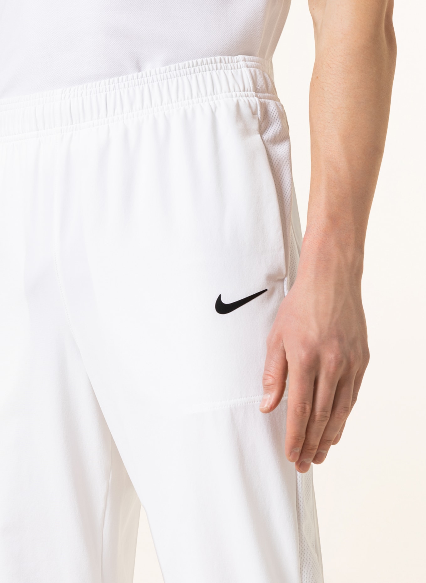 Nike Tennis pants COURT ATVANTAGE with mesh, Color: WHITE/ BLACK (Image 5)