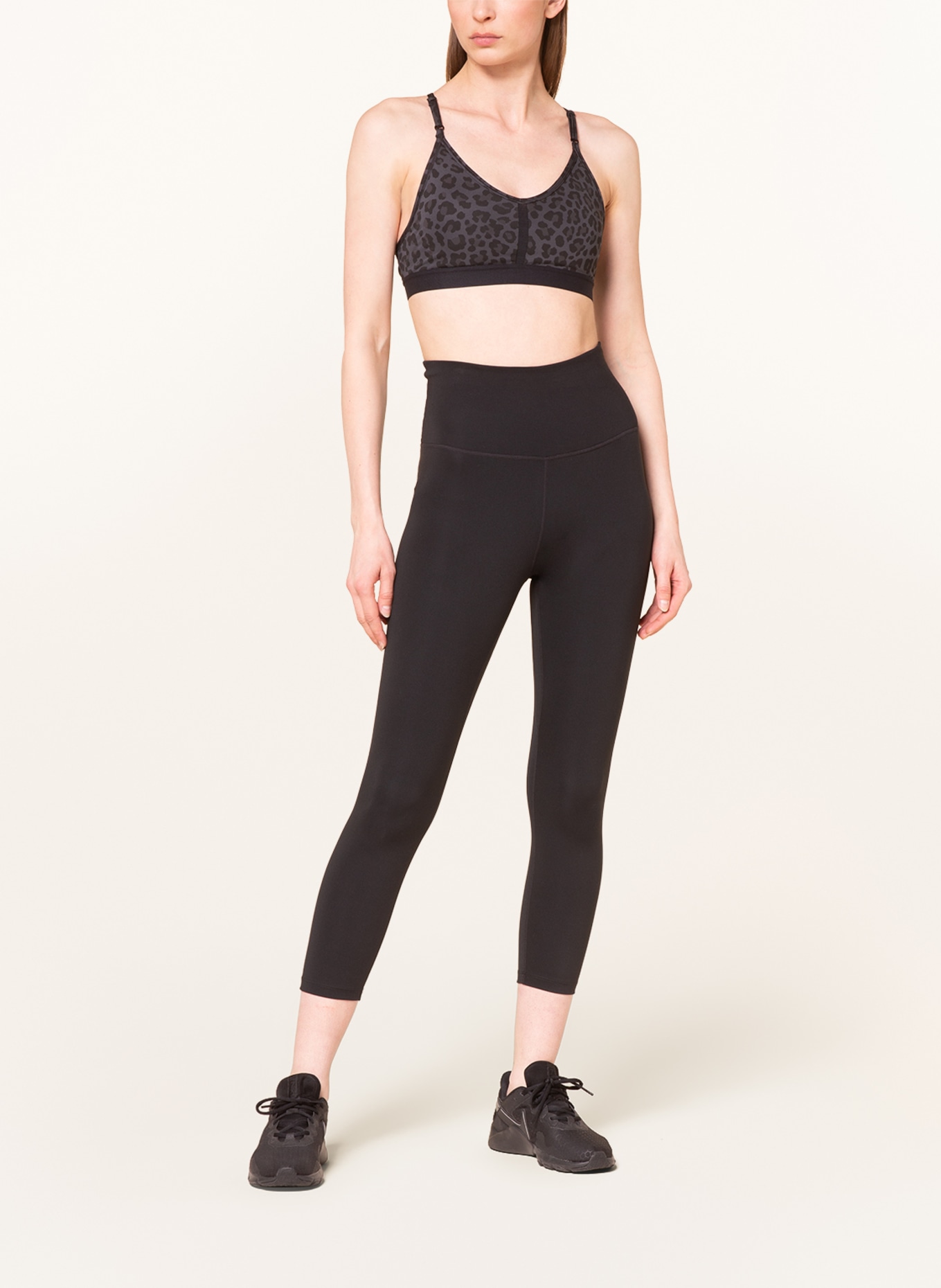 Nike Sports bra INDY with mesh, Color: BLACK/ DARK GRAY (Image 2)