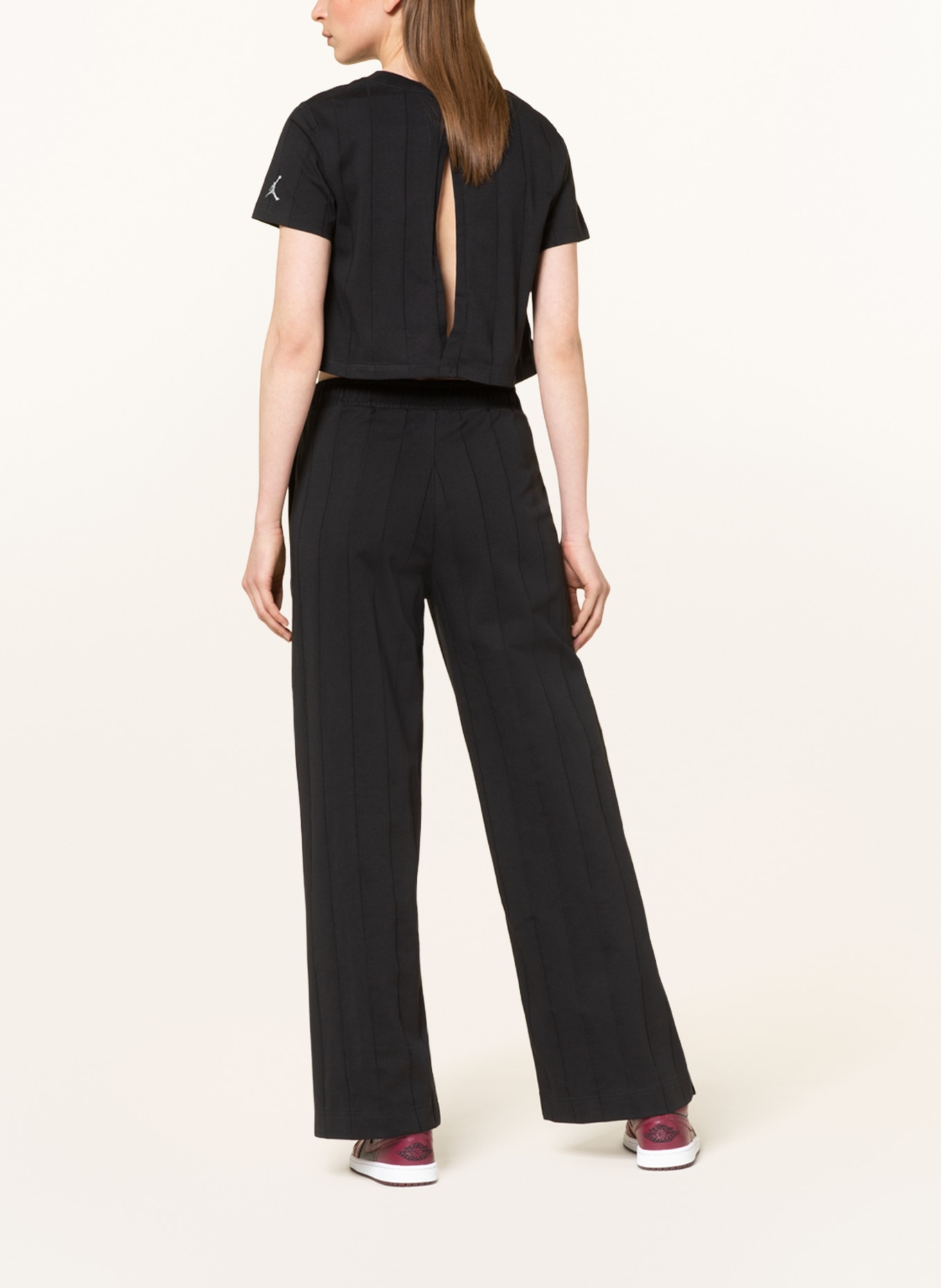 JORDAN Krótka koszulka JORDAN FLIGHT: CZARNY