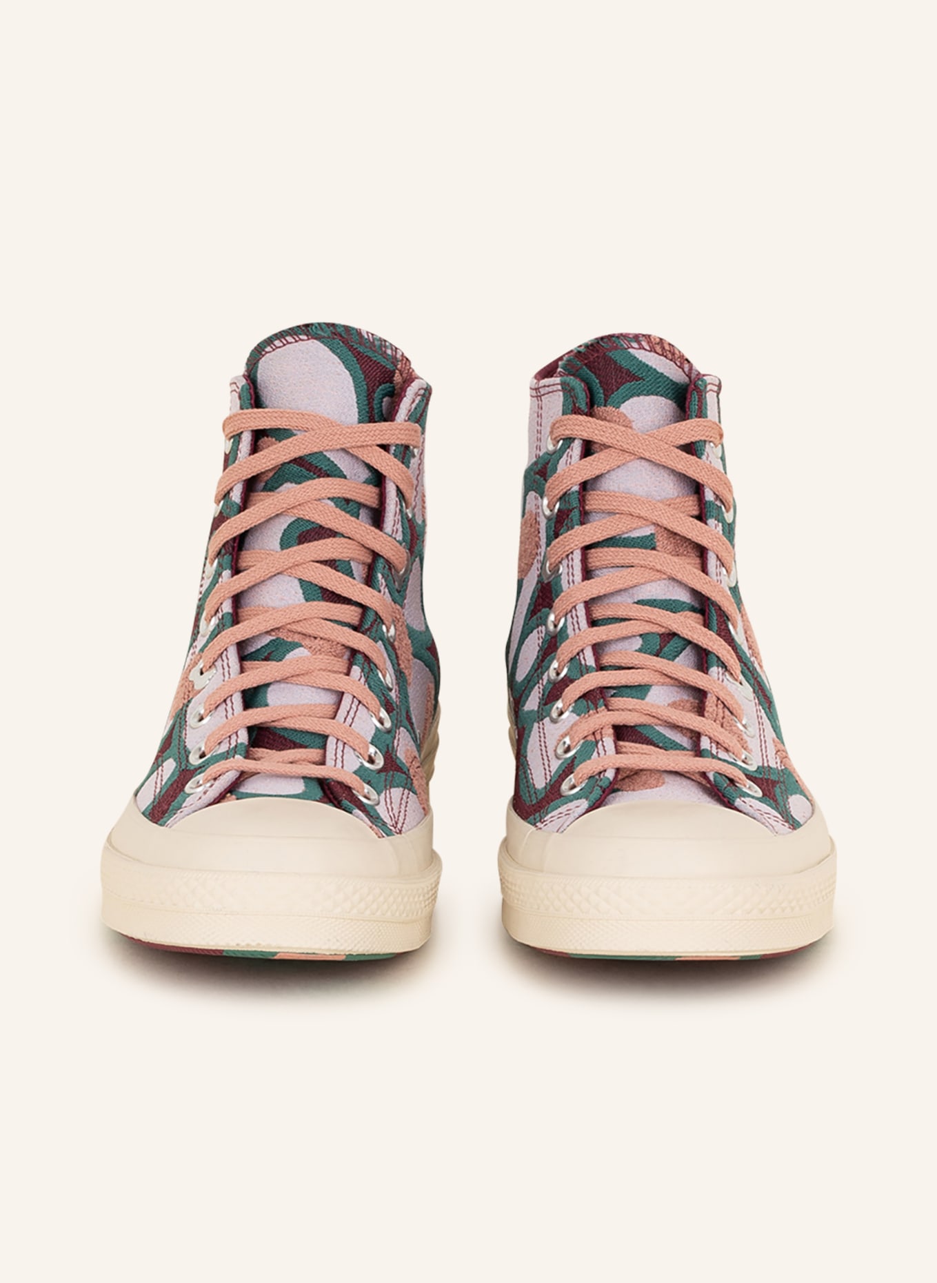 CONVERSE High-top sneakers CHUCK 70, Color: DARK RED/ GREEN/ LIGHT PINK (Image 3)