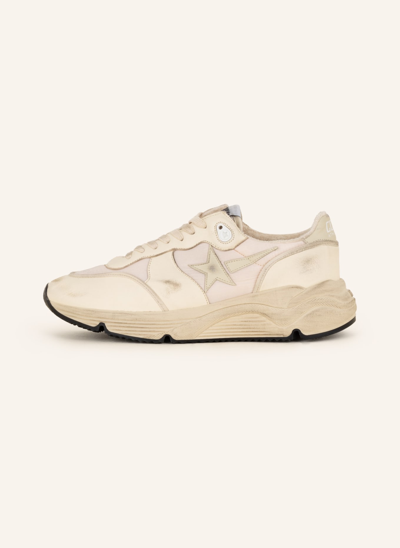 GOLDEN GOOSE Sneakers RUNNING SOLE, Color: WHITE/ LIGHT PINK (Image 4)