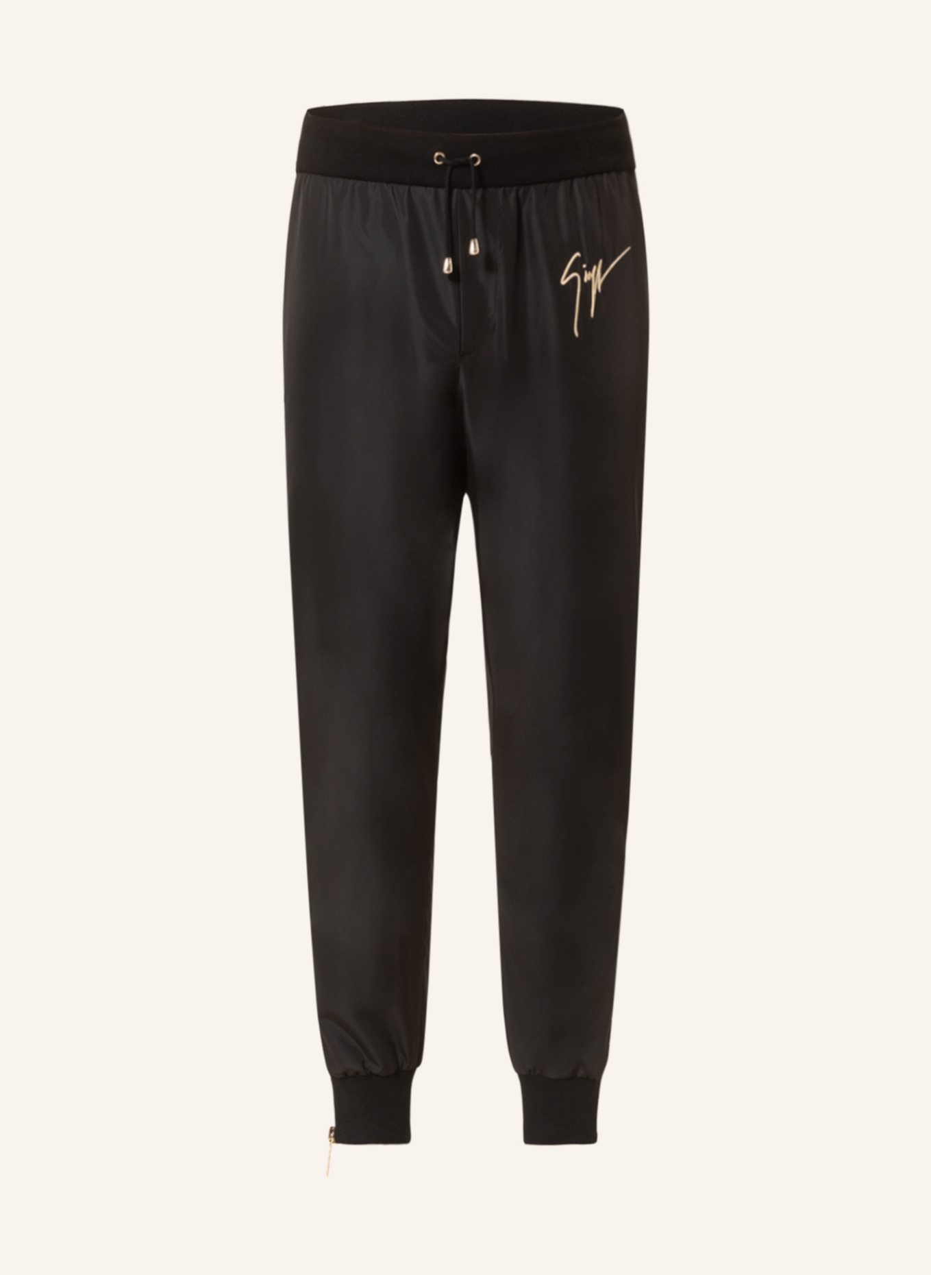 GIUSEPPE ZANOTTI DESIGN Pants in jogger style, Color: BLACK (Image 1)