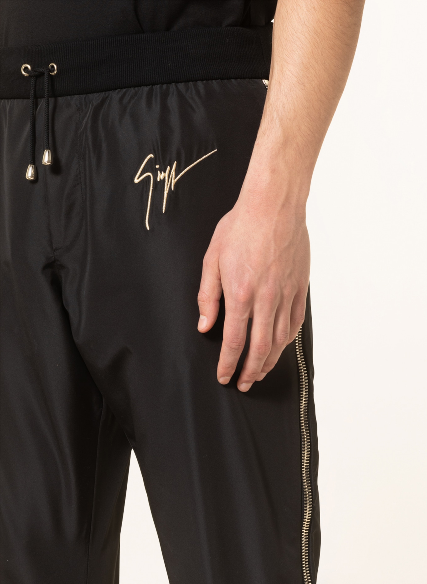 GIUSEPPE ZANOTTI DESIGN Kalhoty v joggingovém stylu, Barva: ČERNÁ (Obrázek 5)