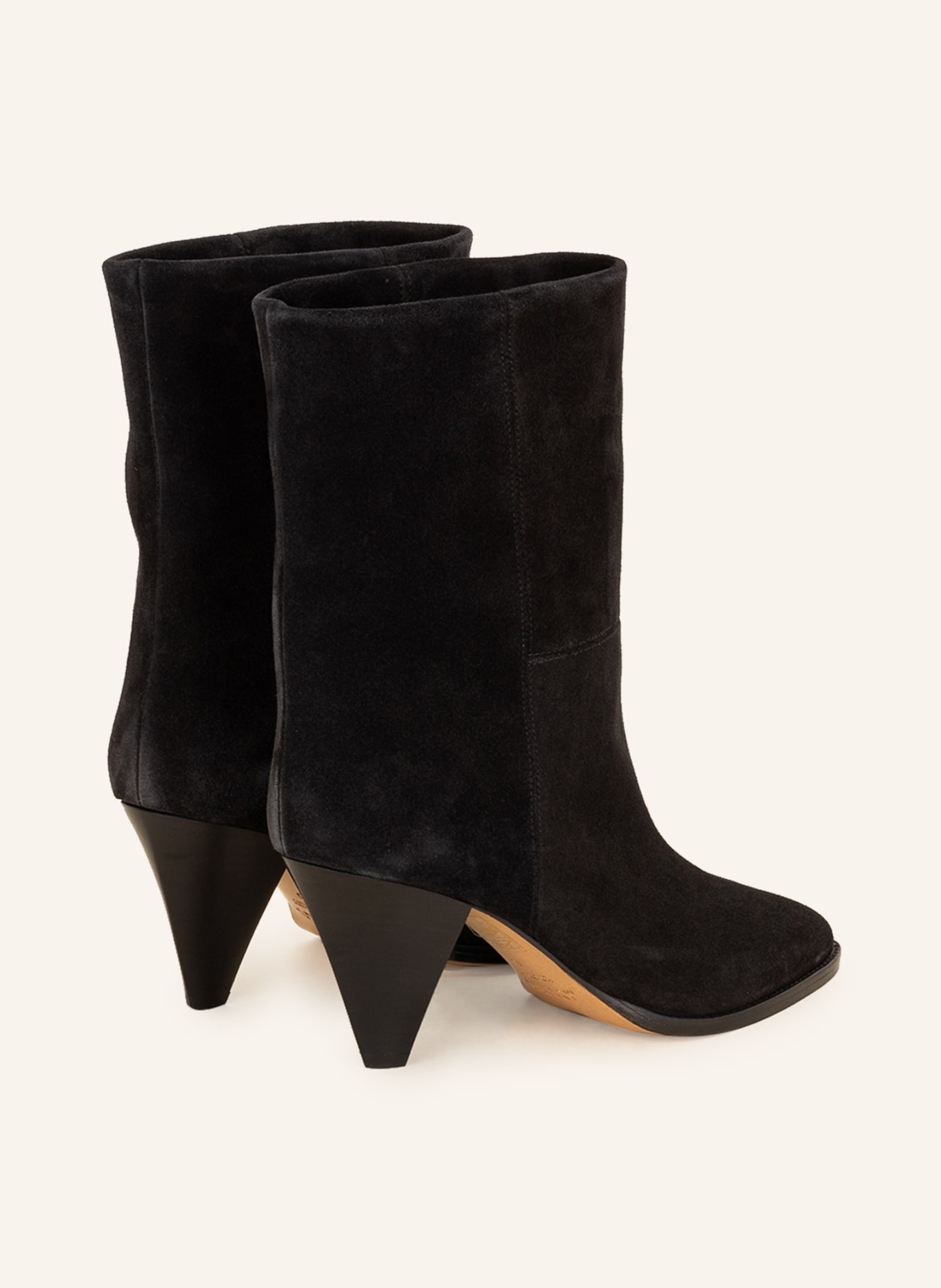 ISABEL MARANT Ankle boots SUEDE SLOUCHY, Color: BLACK (Image 2)