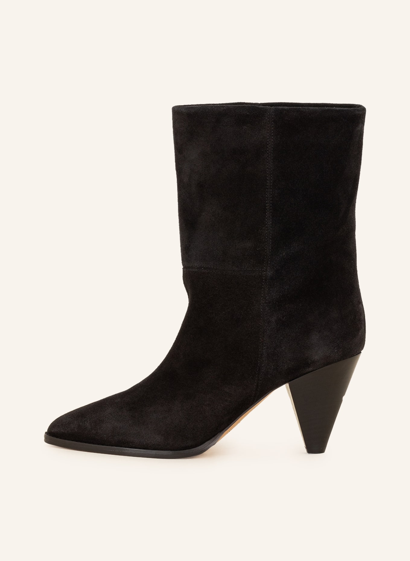 ISABEL MARANT Ankle boots SUEDE SLOUCHY, Color: BLACK (Image 4)