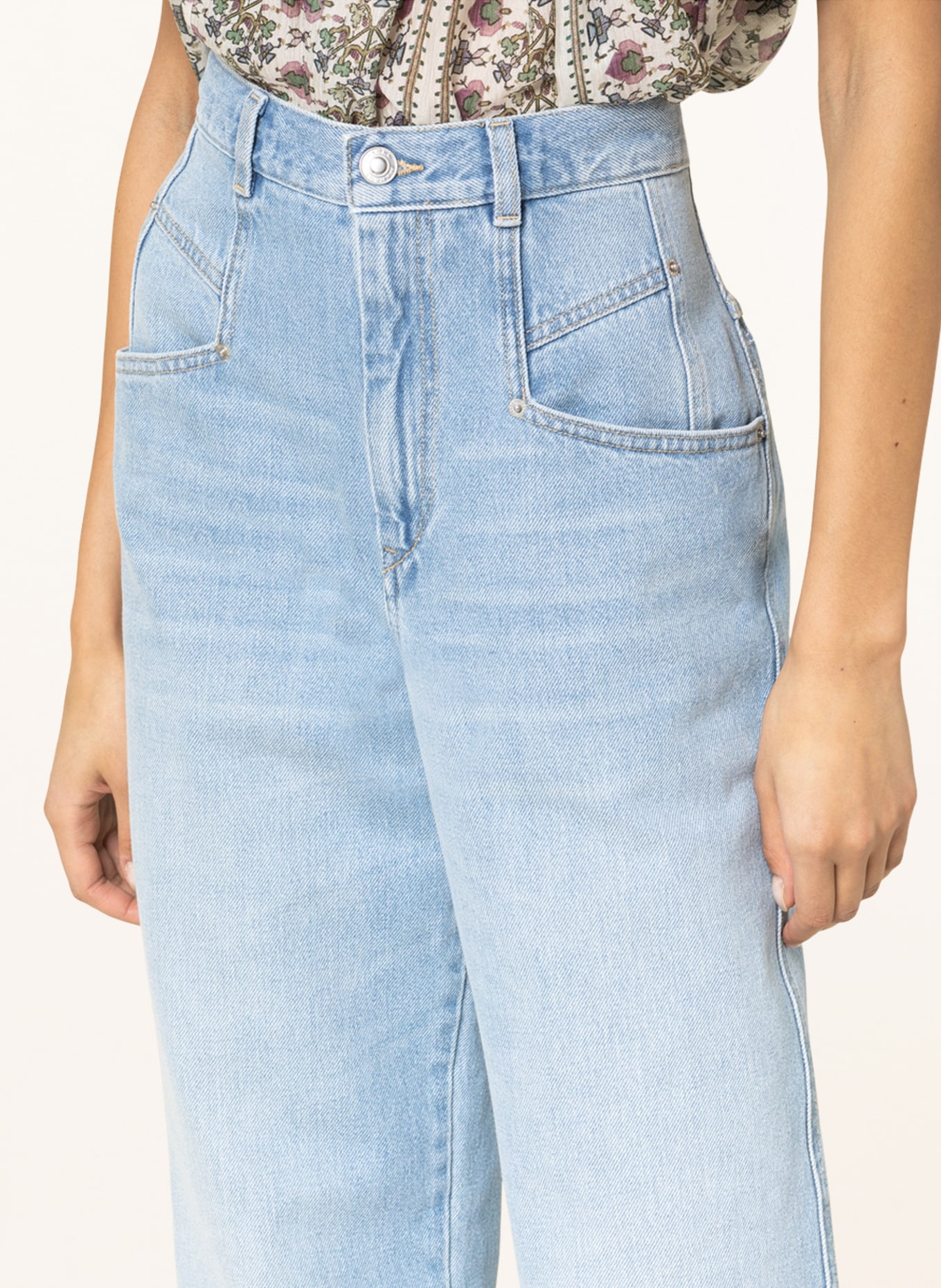 ISABEL MARANT Mom jeans DILESKOA, Color: 30LU LIGHT BLUE (Image 5)