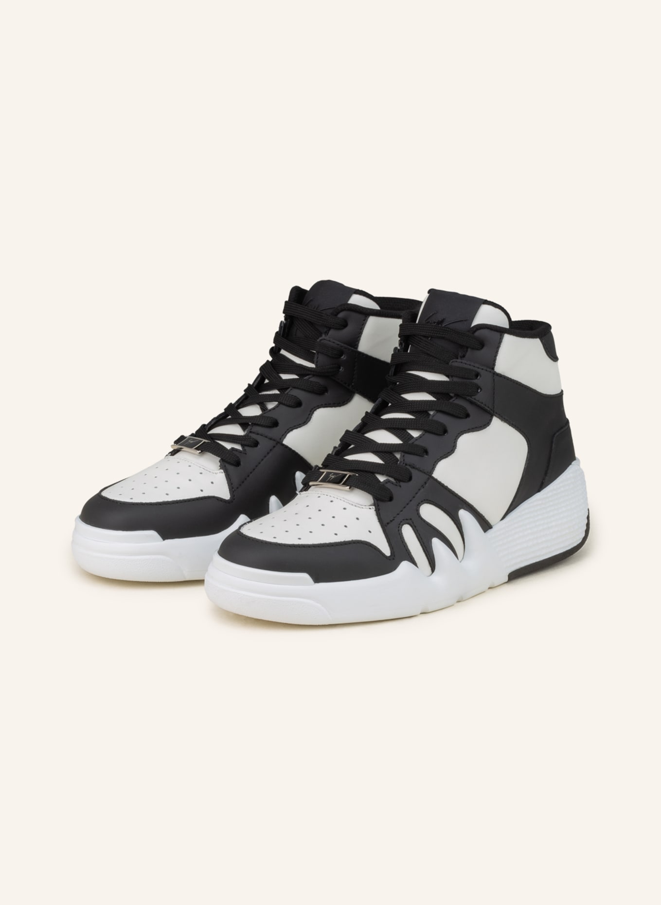 GIUSEPPE ZANOTTI DESIGN High-top sneakers, Color: BLACK/ WHITE (Image 1)