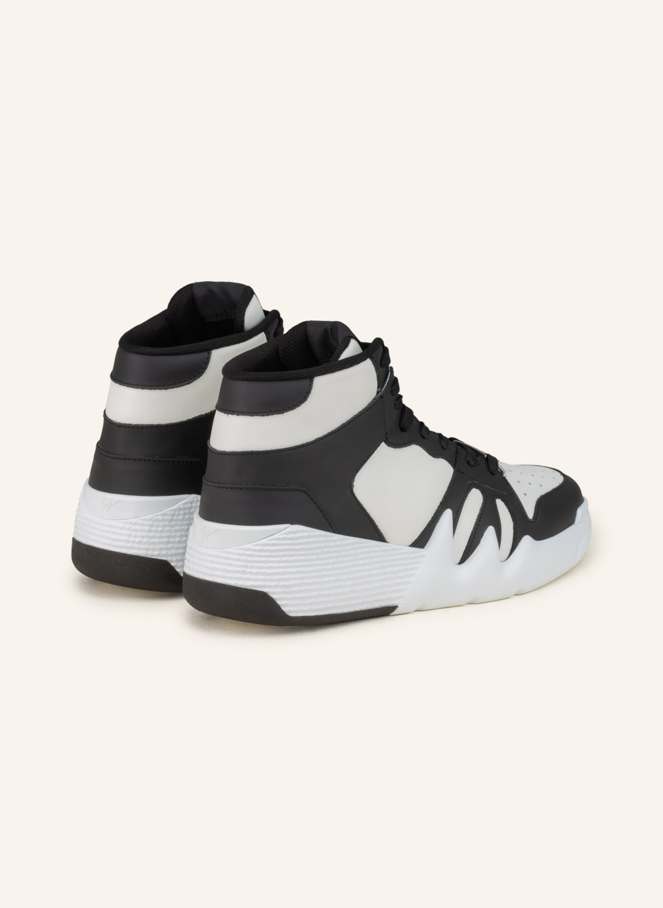 GIUSEPPE ZANOTTI DESIGN High-top sneakers, Color: BLACK/ WHITE (Image 2)