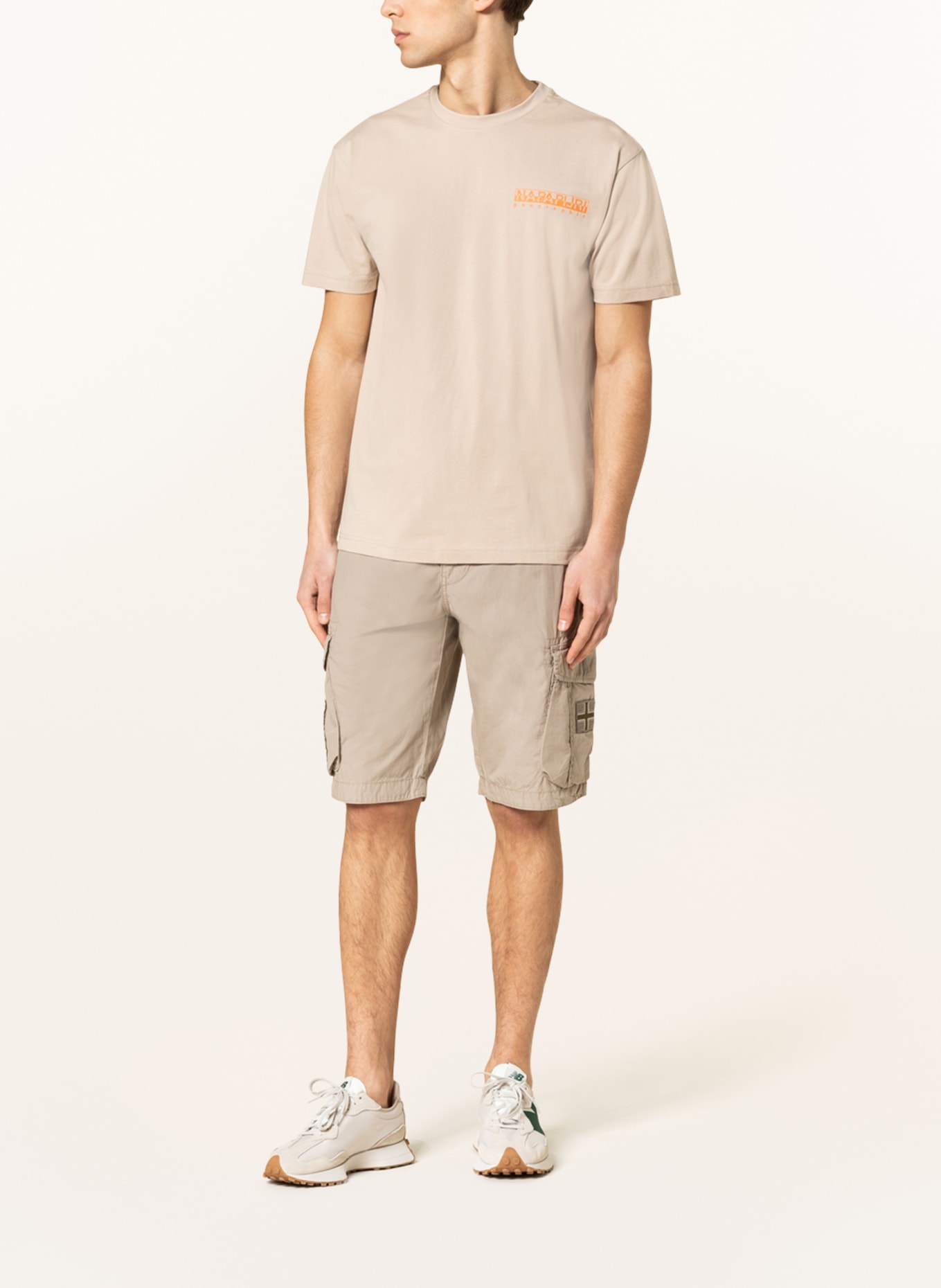 NAPAPIJRI T-shirt S-PAJAS, Color: BEIGE (Image 3)