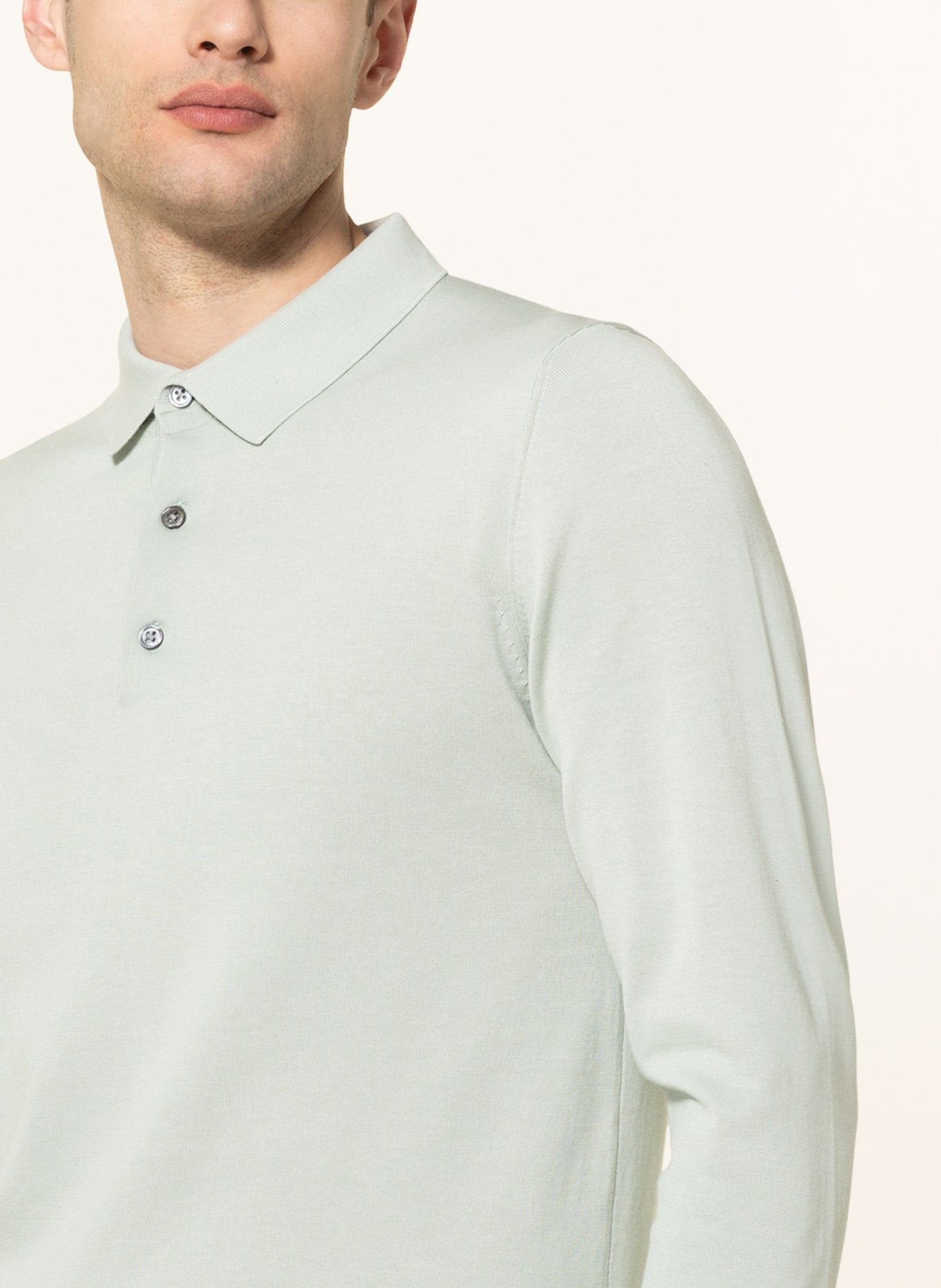 PROFUOMO Jersey-Poloshirt, Farbe: MINT (Bild 4)