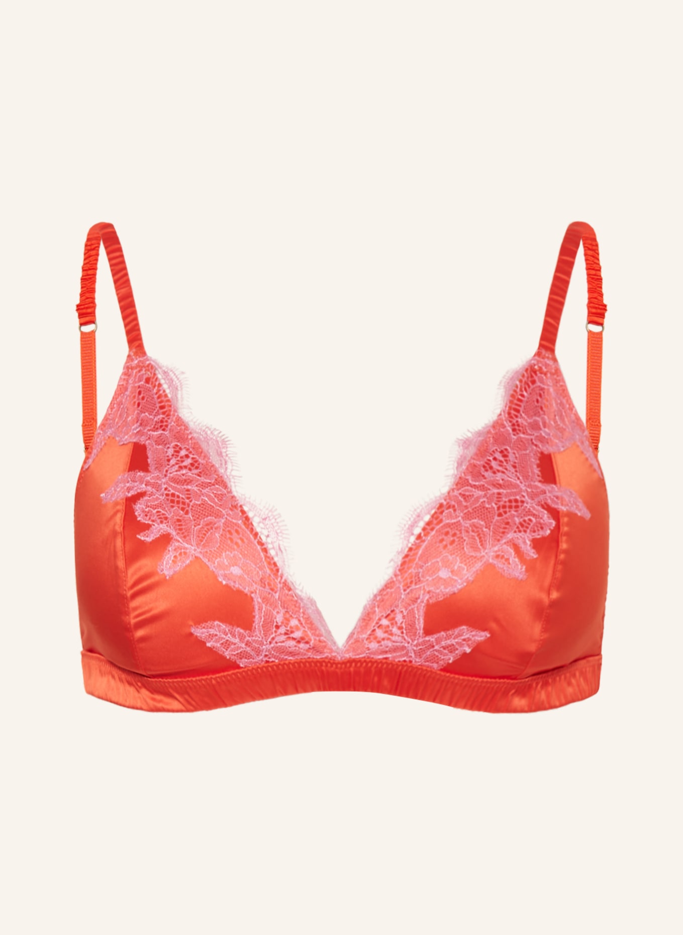 LOVE Stories Triangle bra BOWIE, Color: RED/ PINK (Image 1)