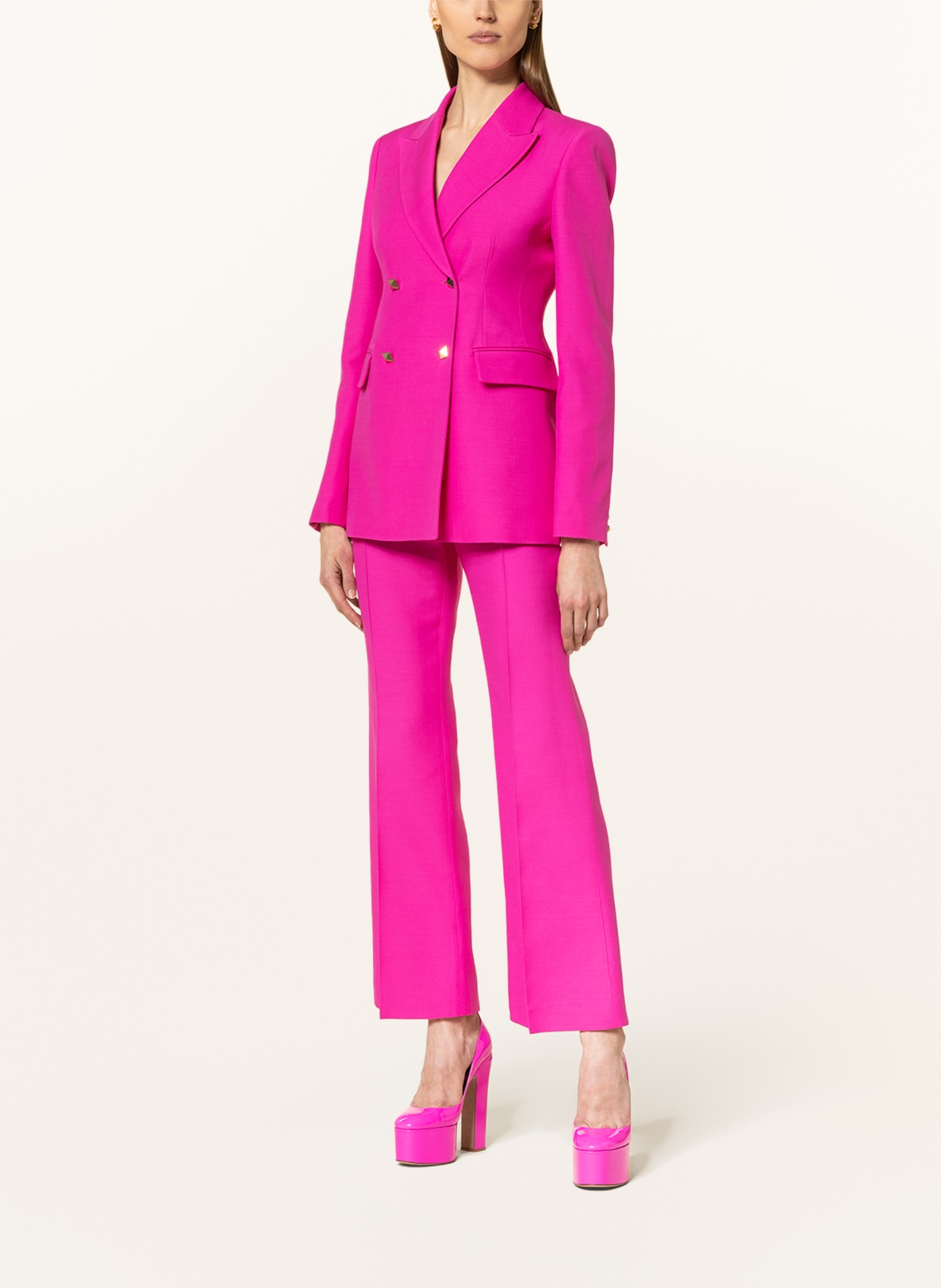 VALENTINO Blazer with silk, Color: PINK (Image 2)