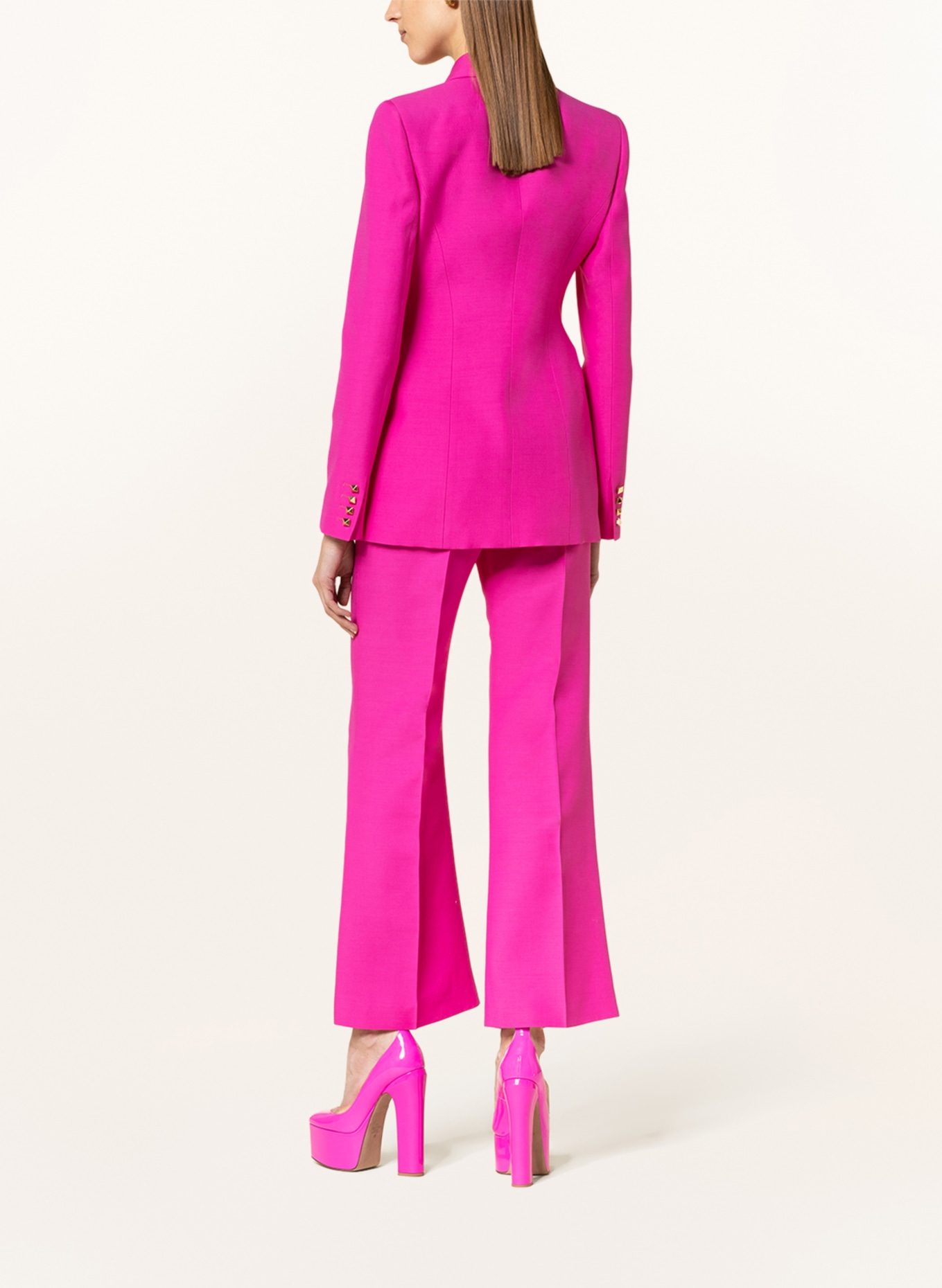 VALENTINO Blazer with silk, Color: PINK (Image 3)