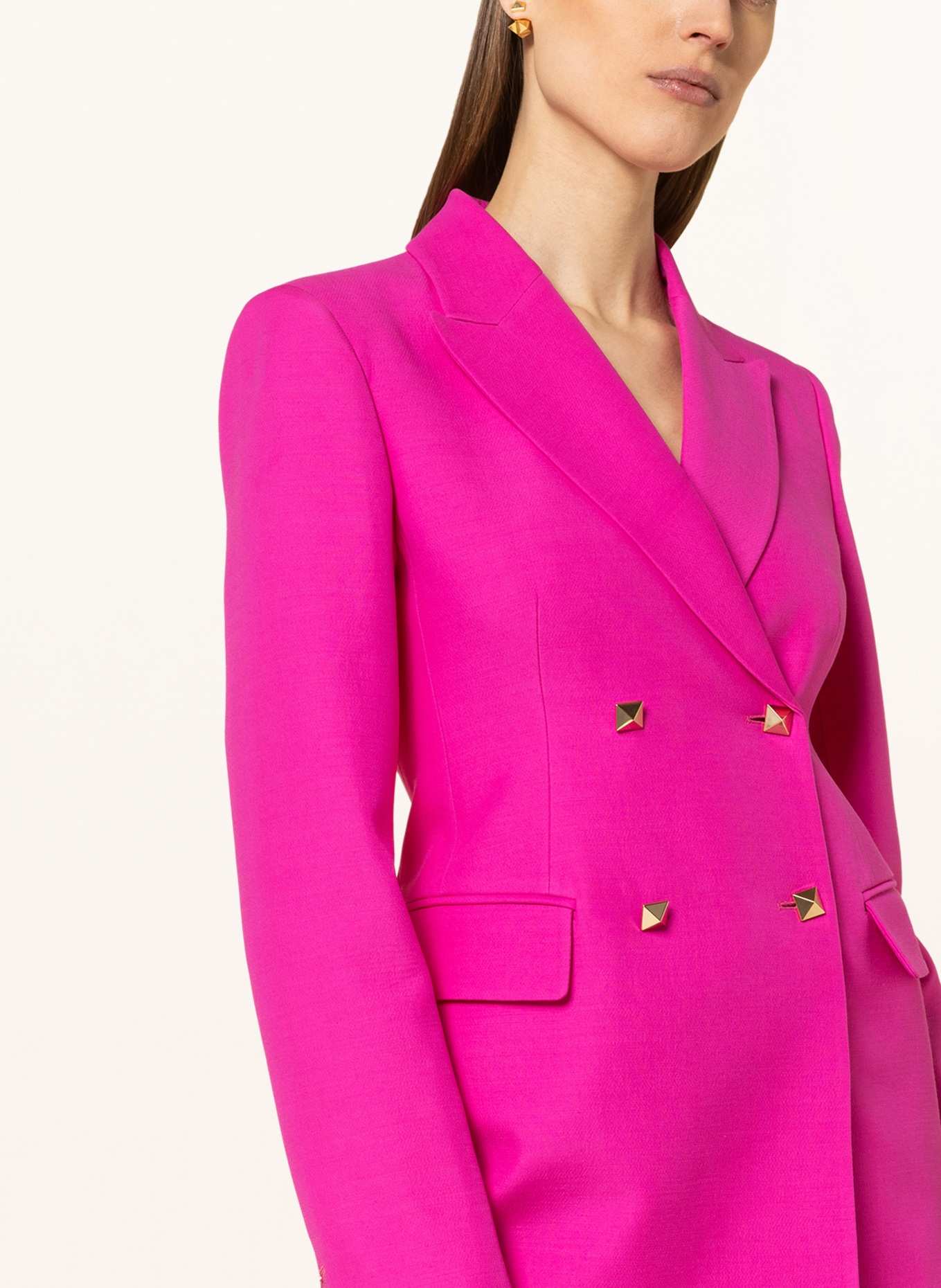 VALENTINO Blazer with silk, Color: PINK (Image 4)