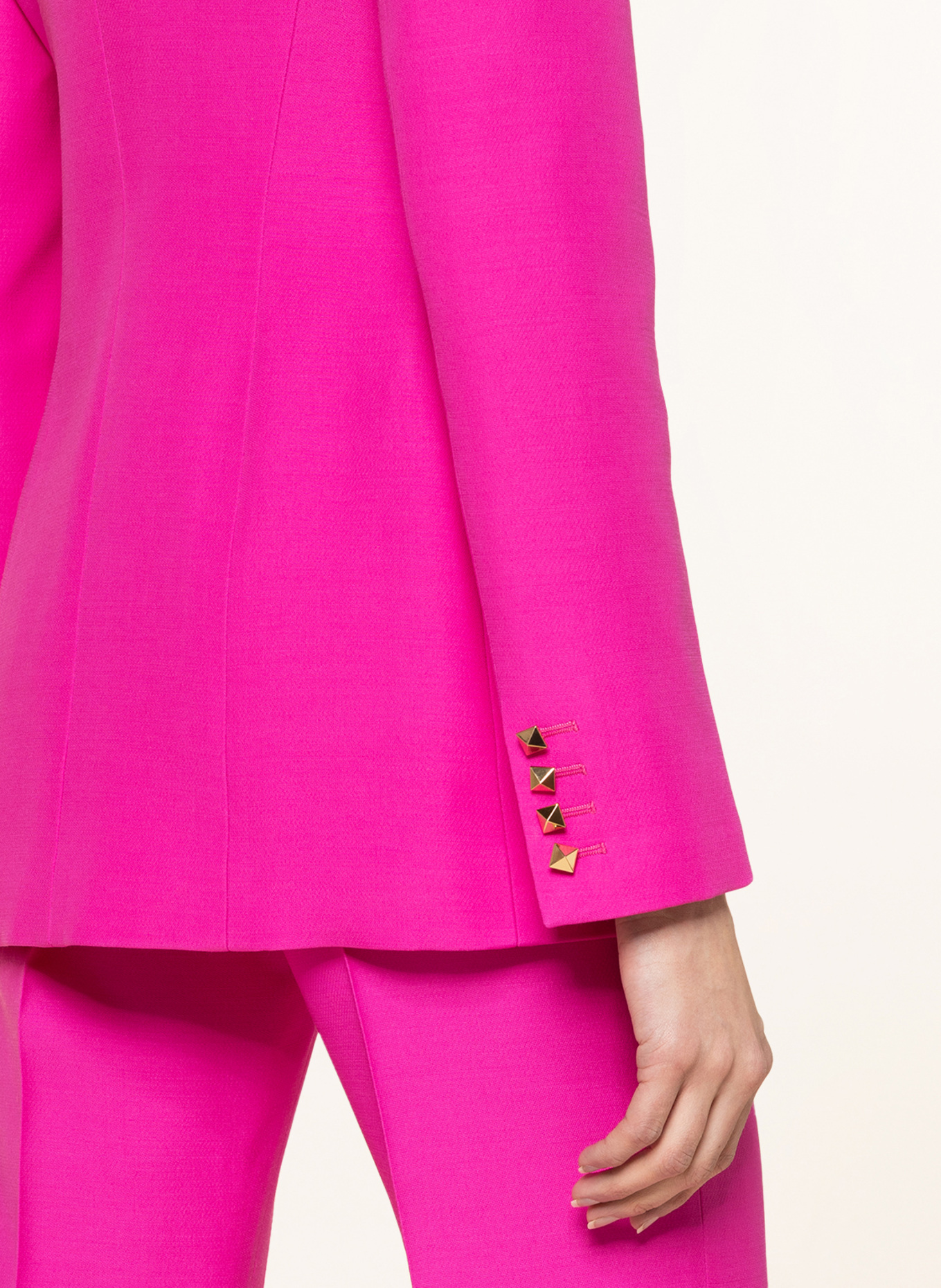 VALENTINO Blazer with silk, Color: PINK (Image 5)