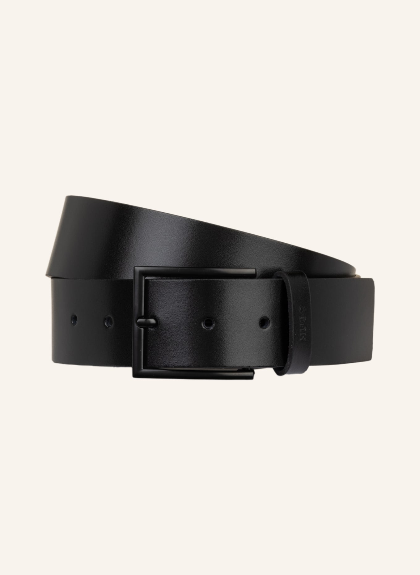 HUGO Leather belt GIASPO, Color: BLACK(Image null)