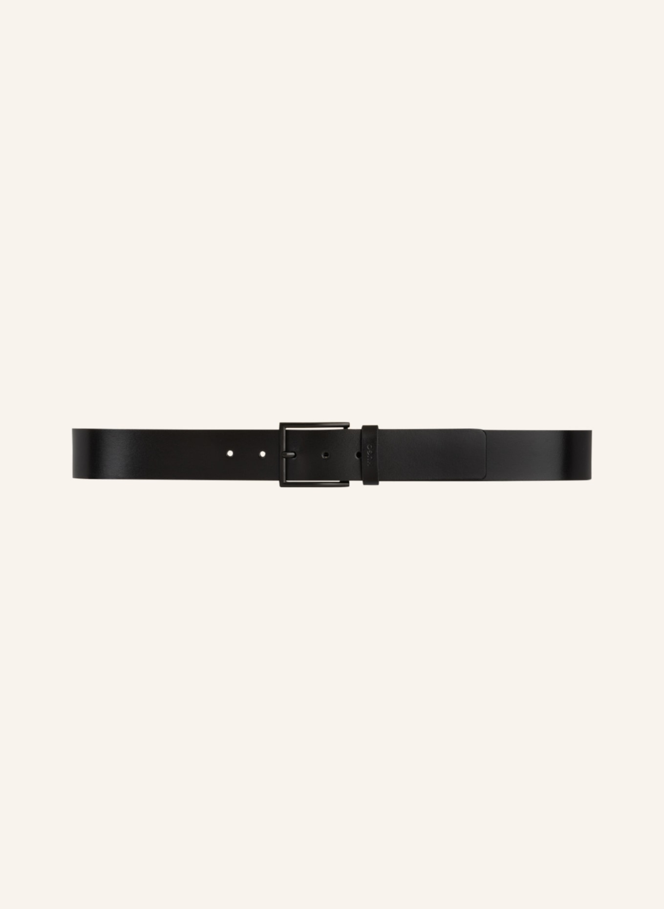 HUGO Leather belt GIASPO, Color: BLACK (Image 2)