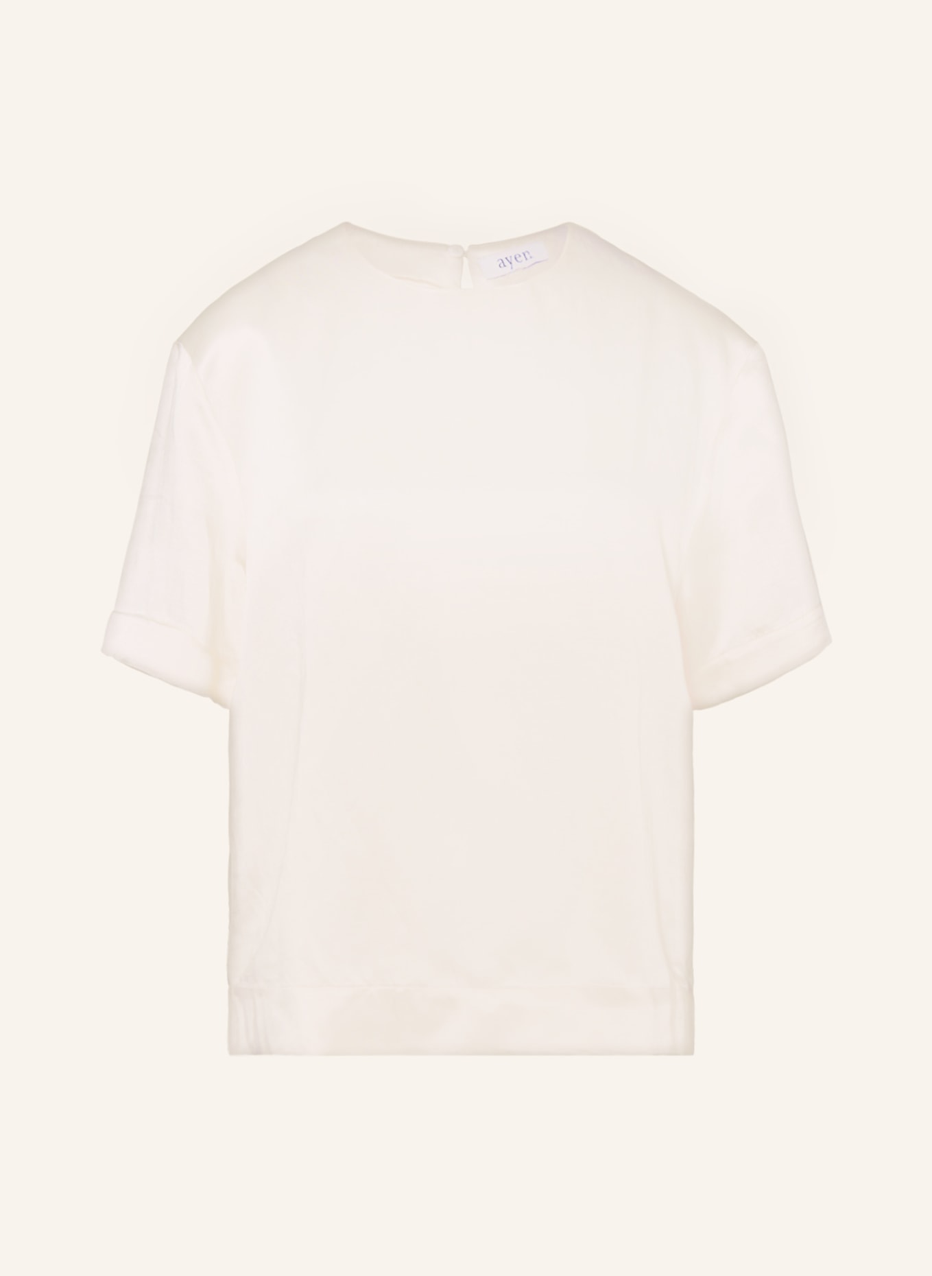 ayen Shirt blouse with linen, Color: CREAM (Image 1)