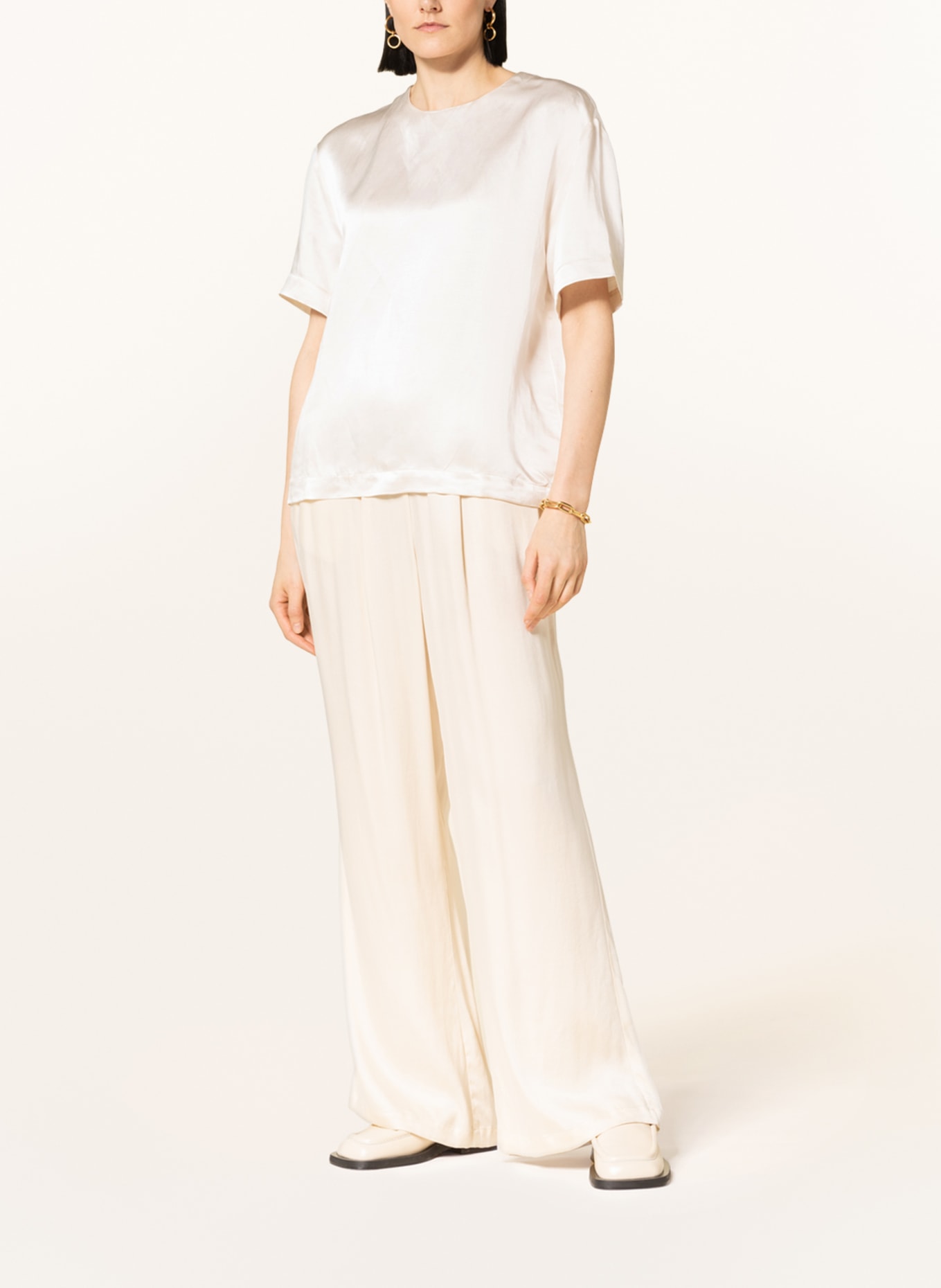 ayen Shirt blouse with linen, Color: CREAM (Image 2)