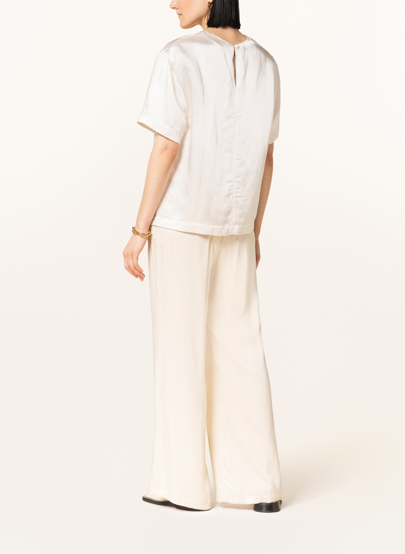 ayen Shirt blouse with linen, Color: CREAM (Image 3)
