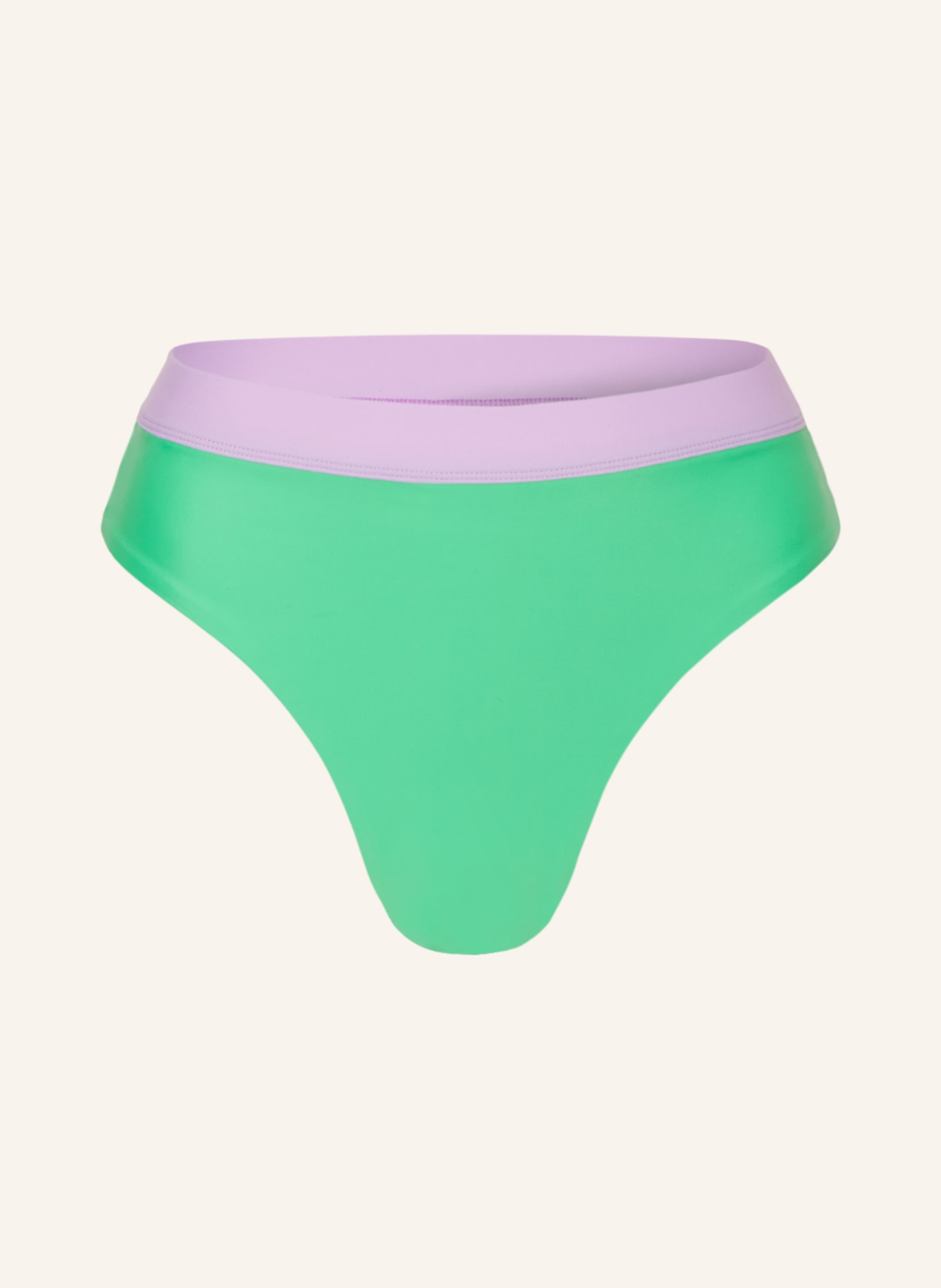 GOLDBERGH High-waist bikini bottoms SEA, Color: LIGHT GREEN/ LIGHT PURPLE (Image 1)