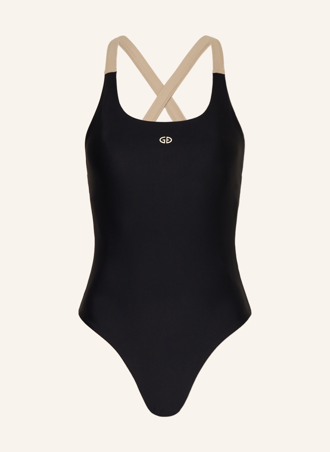 GOLDBERGH Swimsuit, Color: BLACK/ BEIGE (Image 1)