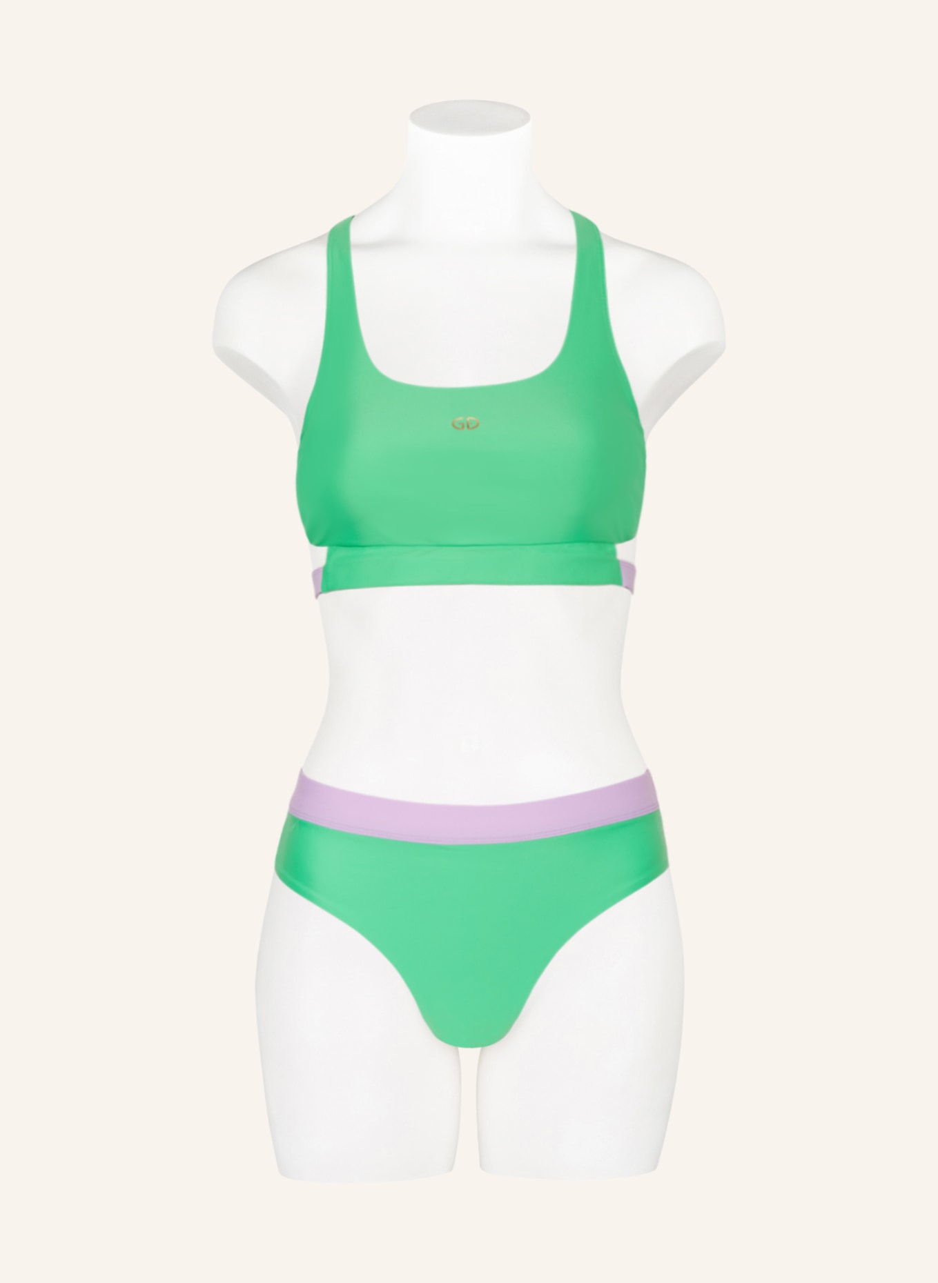 GOLDBERGH Bustier-Bikini-Top ATLANTIC, Farbe: HELLGRÜN/ HELLLILA (Bild 2)