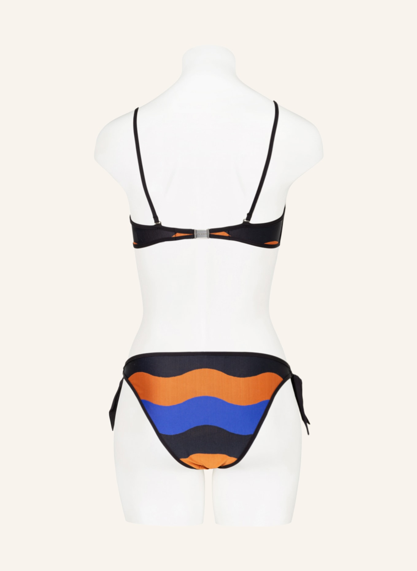 ANDRES SARDA Bralette bikini top DENIS, Color: BLACK/ BLUE/ PURPLE (Image 3)