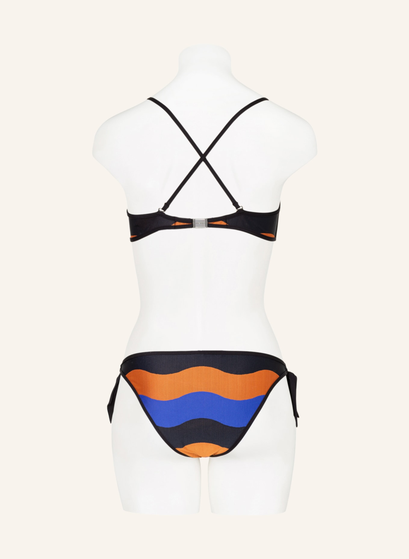 ANDRES SARDA Bralette bikini top DENIS, Color: BLACK/ BLUE/ PURPLE (Image 4)