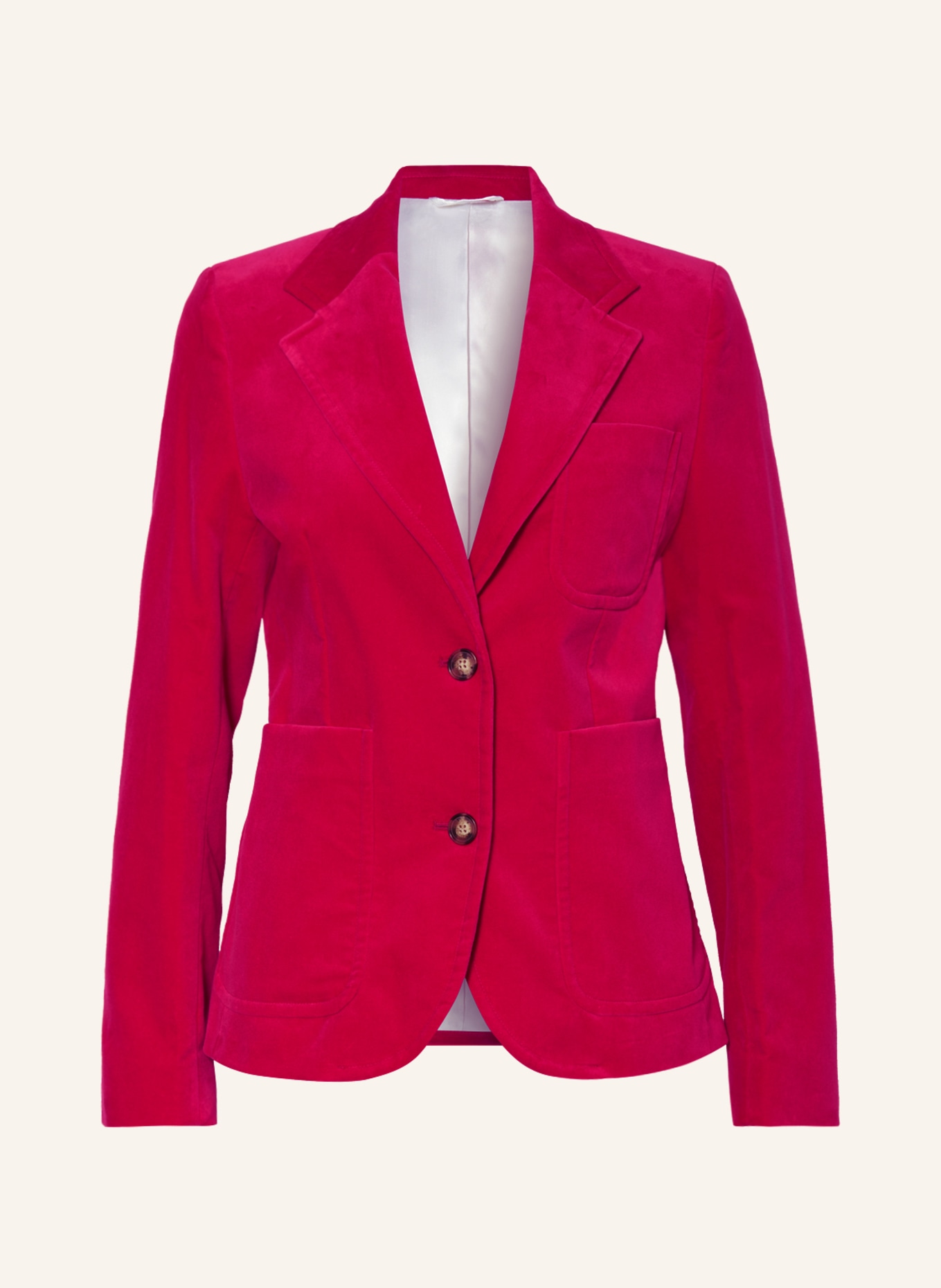VICTORIABECKHAM Velvet blazer, Color: PINK (Image 1)