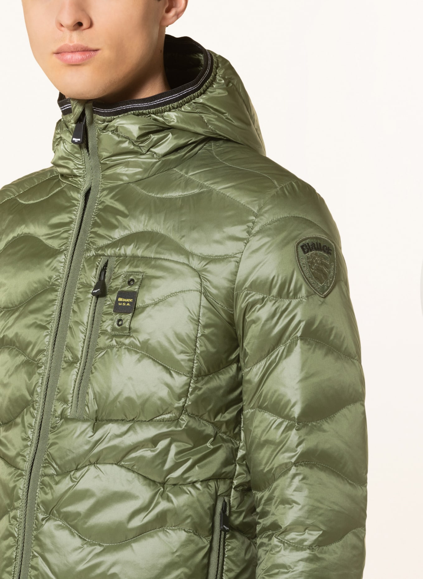 Blauer Down jacket, Color: GREEN (Image 5)