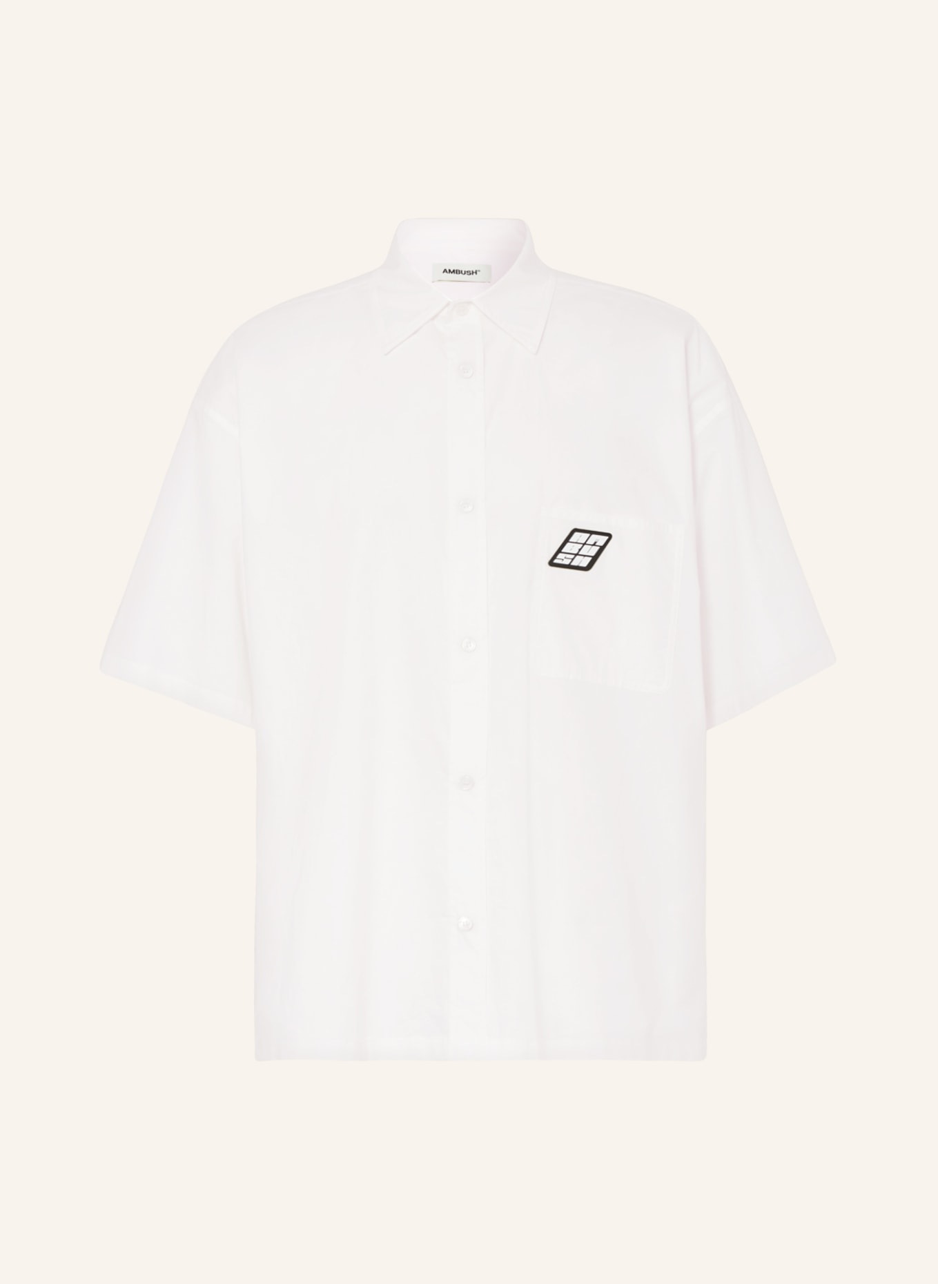 AMBUSH Short sleeve shirt comfort fit, Color: WHITE (Image 1)