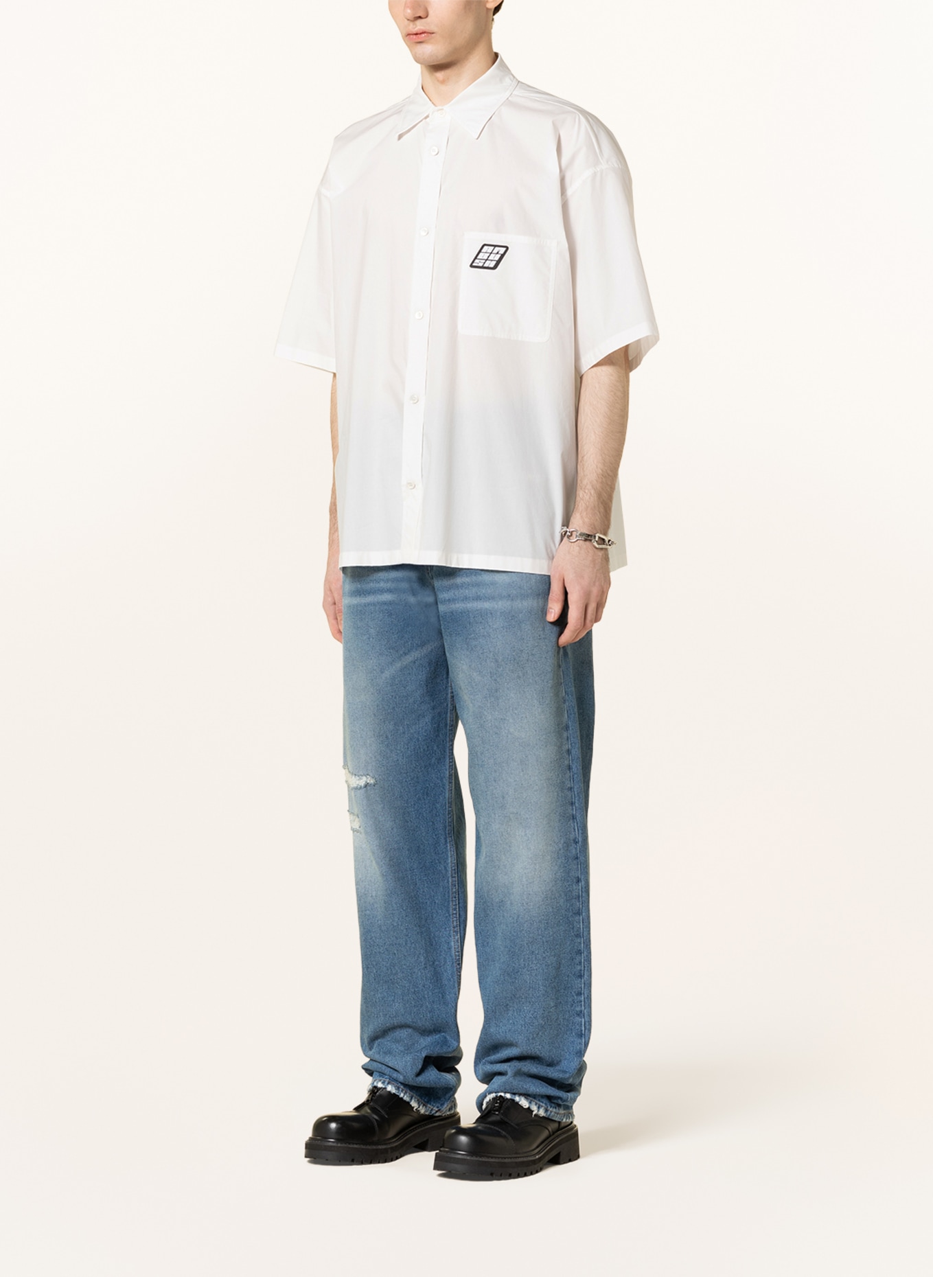 AMBUSH Košile s krátkým rukávem Comfort Fit, Barva: BÍLÁ (Obrázek 2)