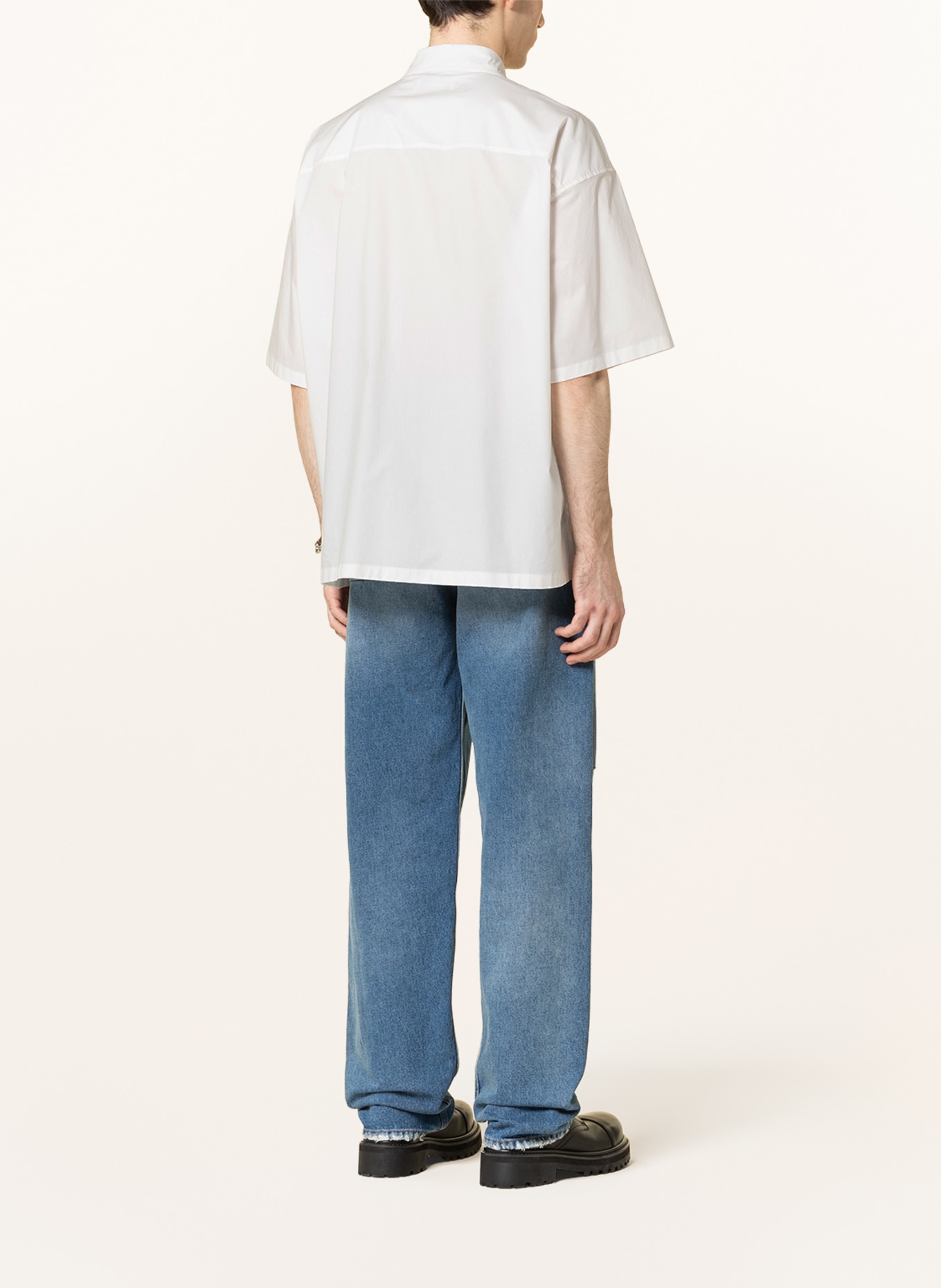 AMBUSH Koszula z krótkim rękawem comfort fit, Kolor: BIAŁY (Obrazek 3)