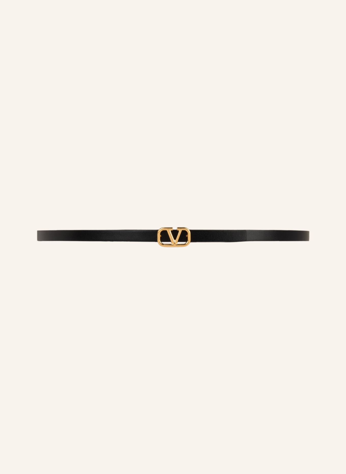 VALENTINO GARAVANI Reversible leather belt, Color: BLACK/ RED (Image 3)