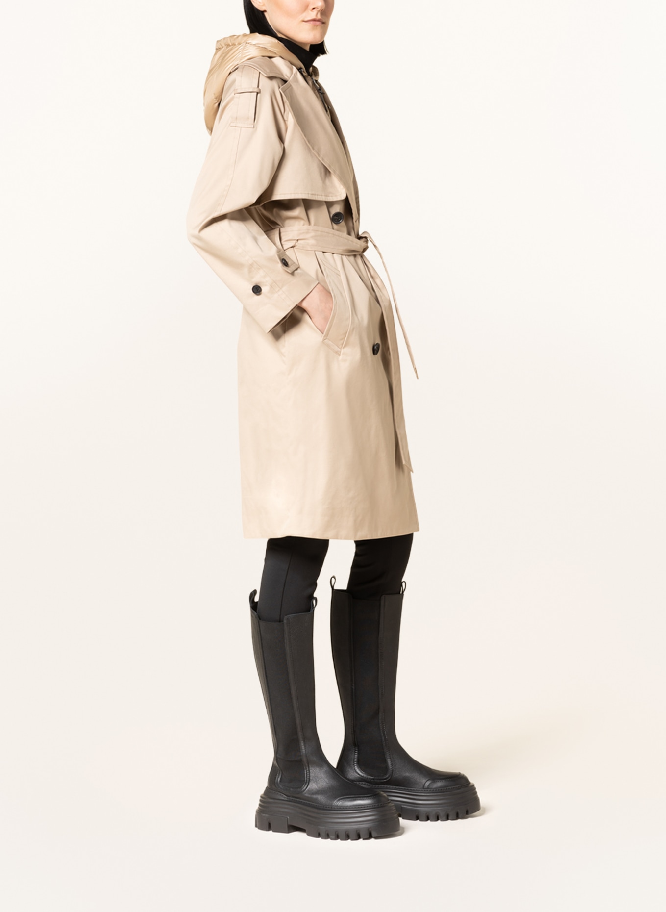 Mackage Trench coat TRISHA with detachable trim, Color: BEIGE (Image 4)