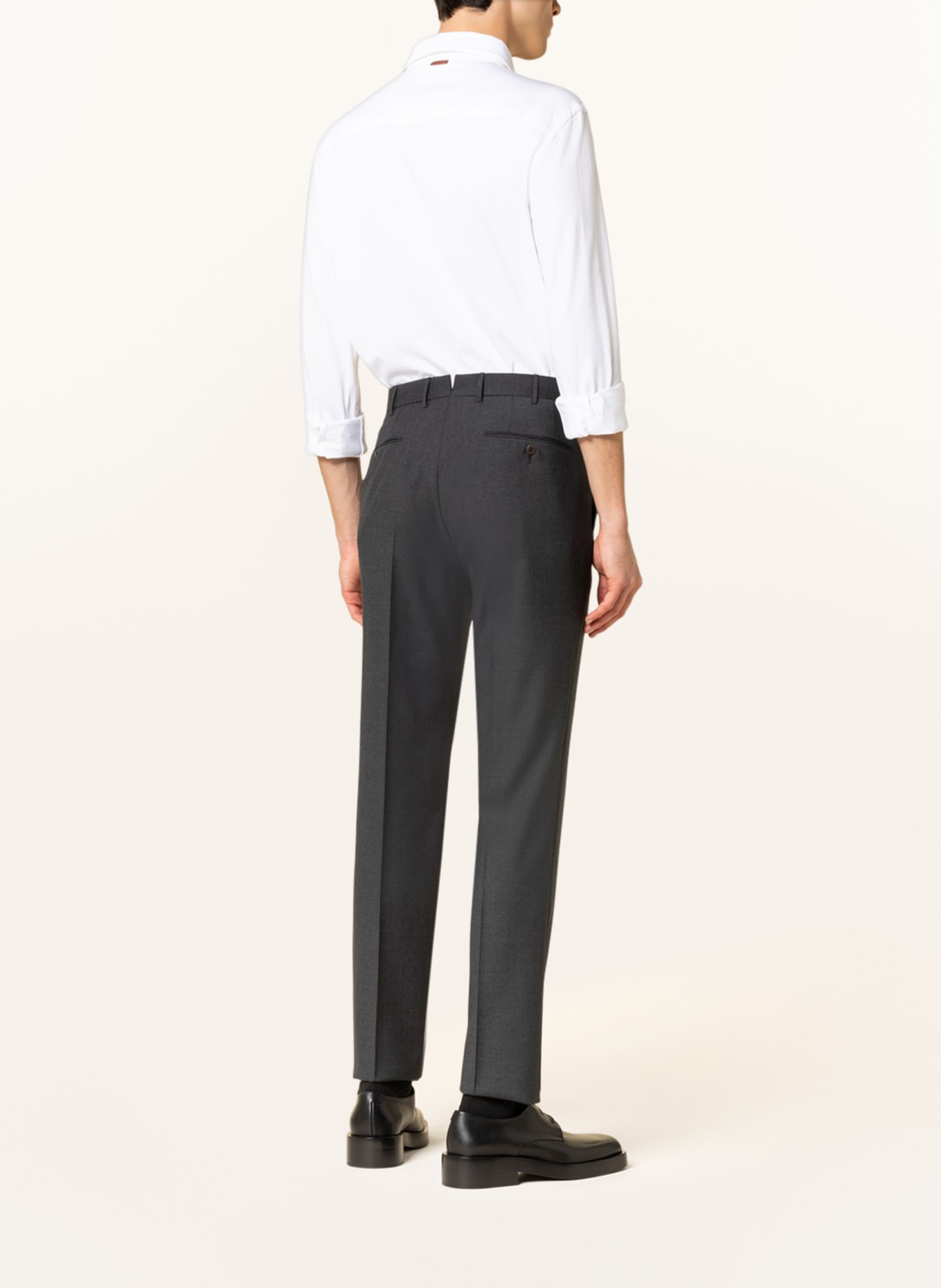 ZEGNA Trousers slim fit, Color: DARK GRAY (Image 3)